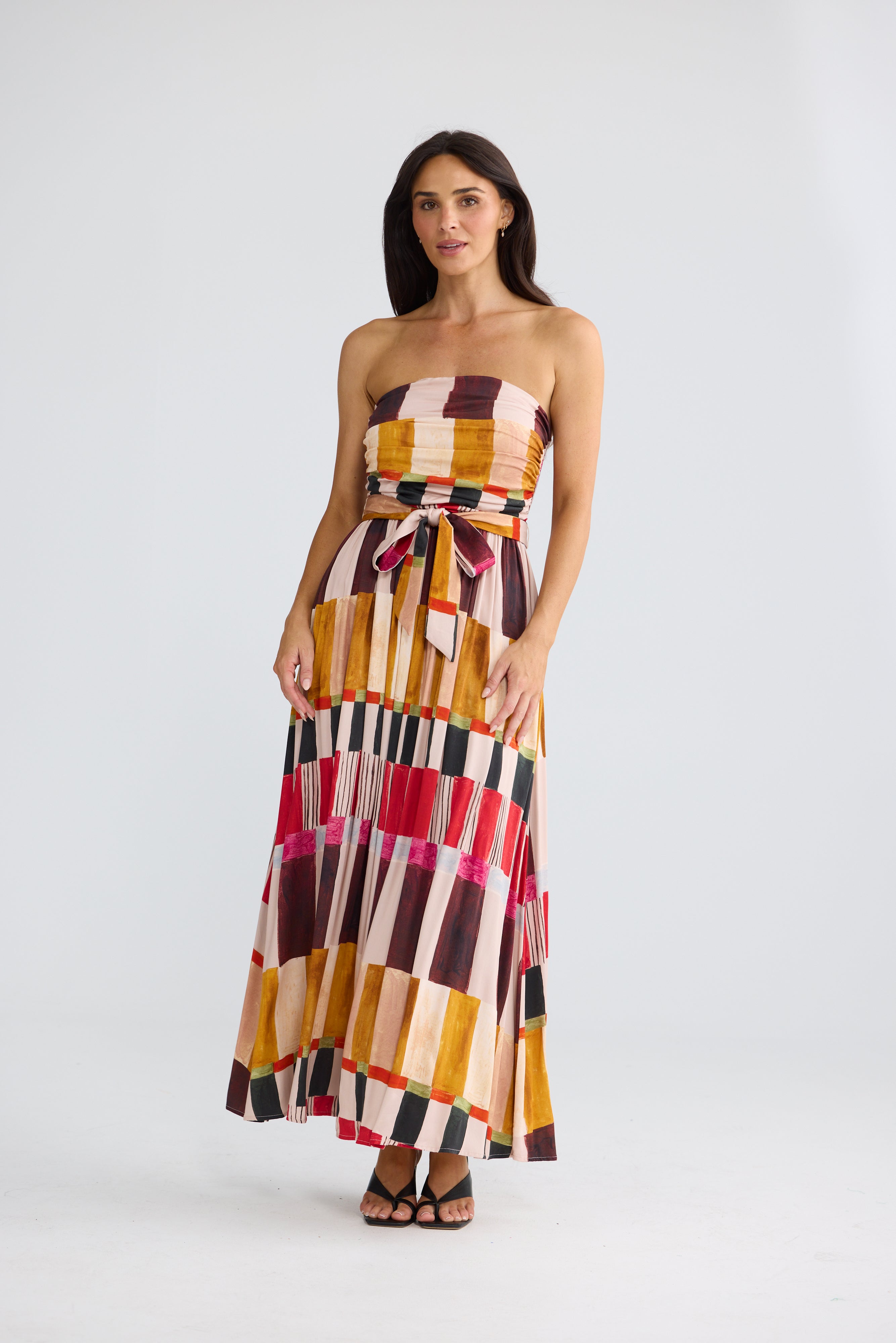 Brave & True Avalon Dress -  Painterly Geo
