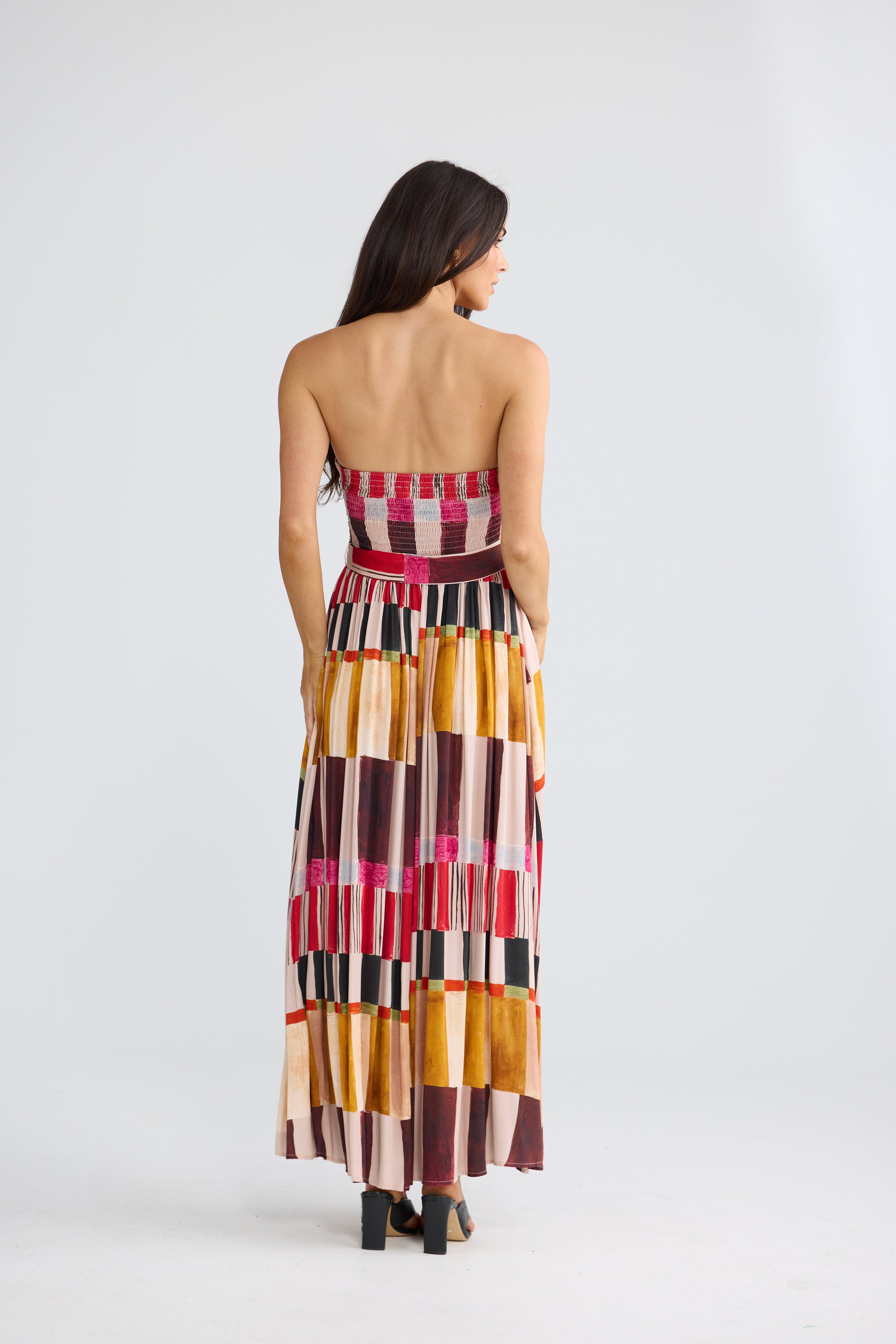 Brave & True Avalon Dress -  Painterly Geo