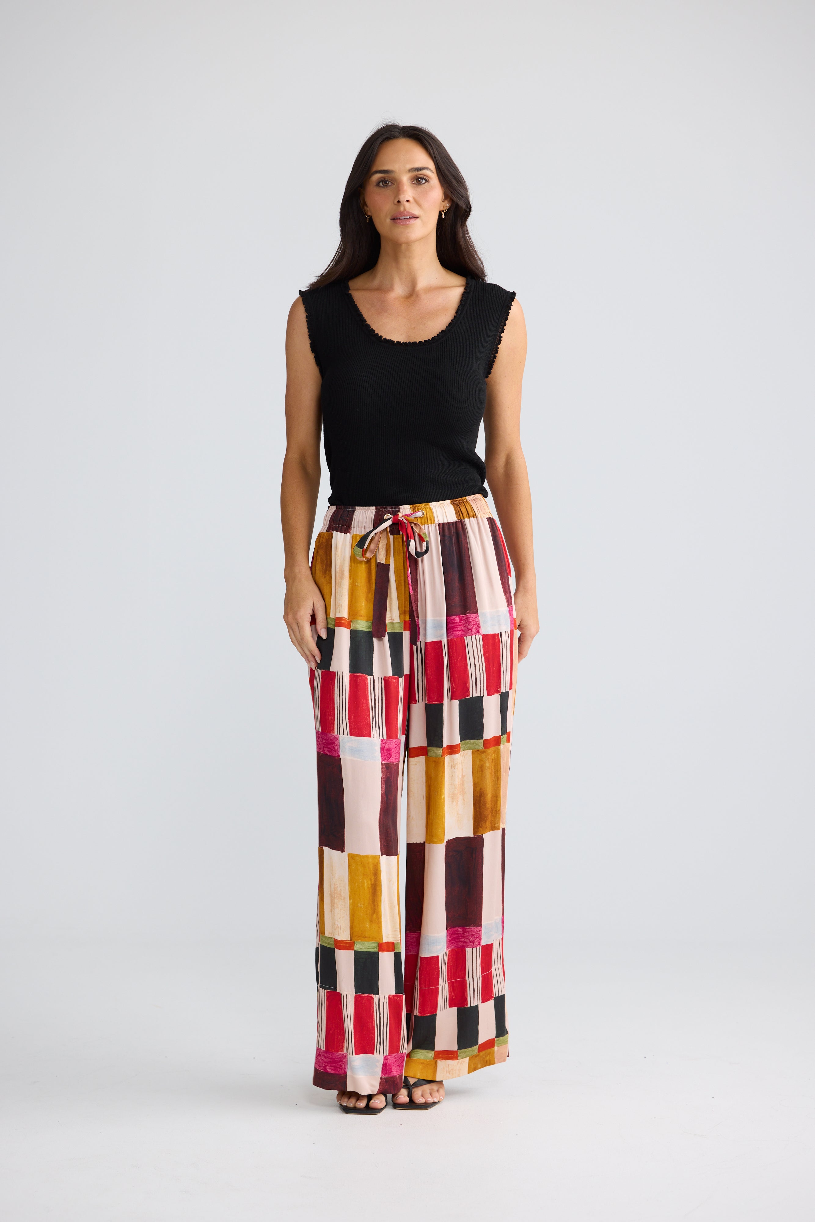 Brave & True Astrid Pant - Painterly Geo
