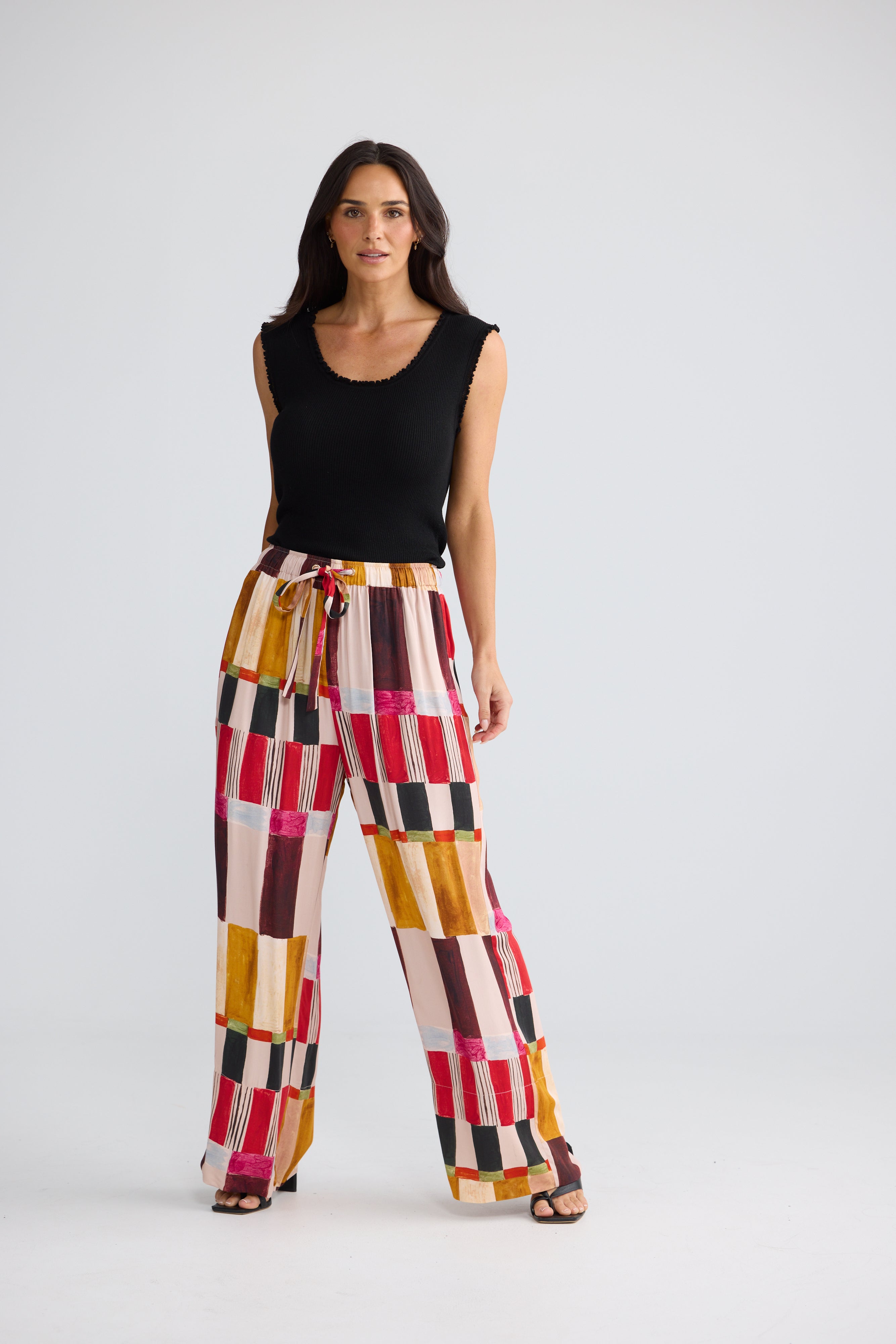 Brave & True Astrid Pant - Painterly Geo