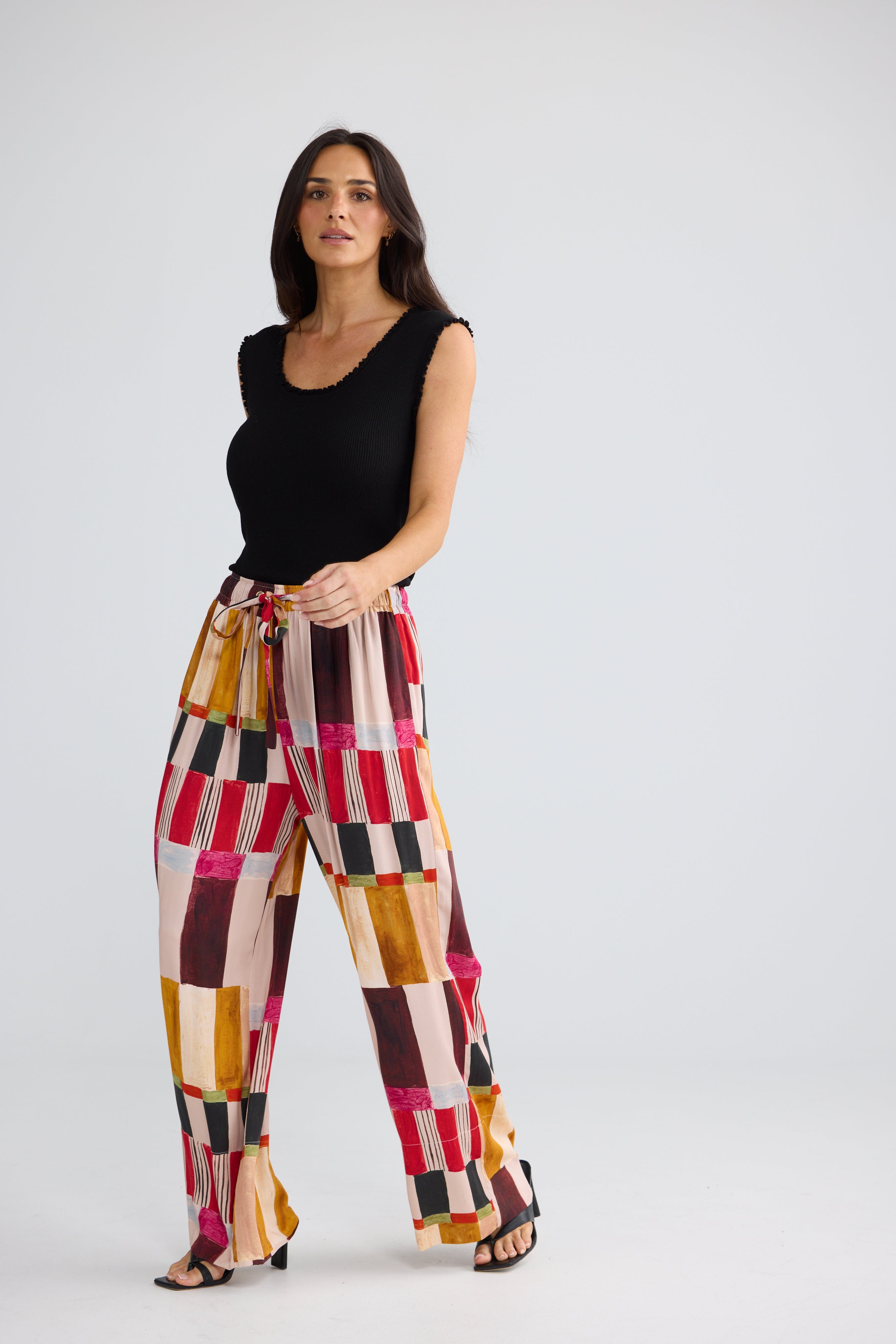 Brave & True Astrid Pant - Painterly Geo