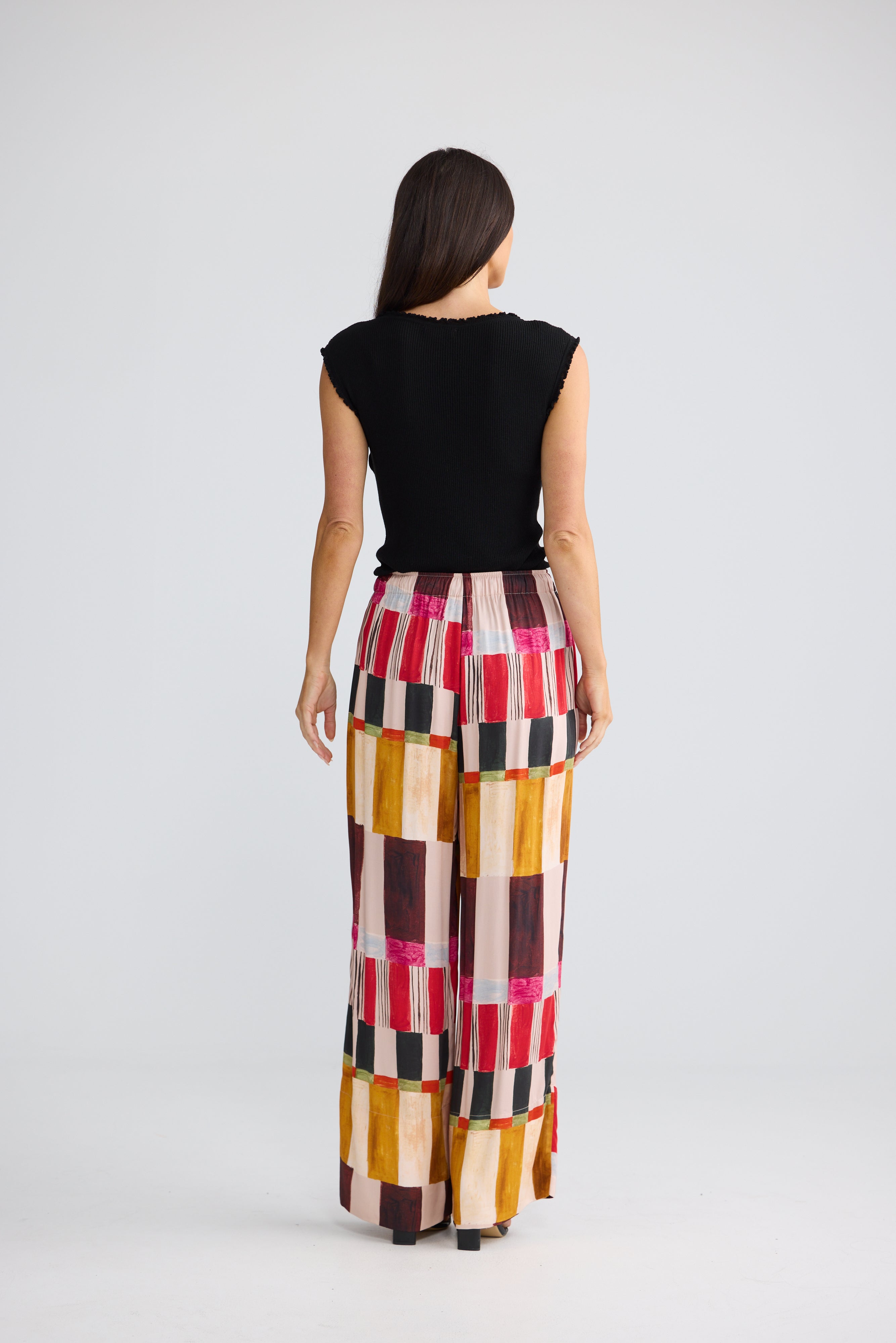 Brave & True Astrid Pant - Painterly Geo