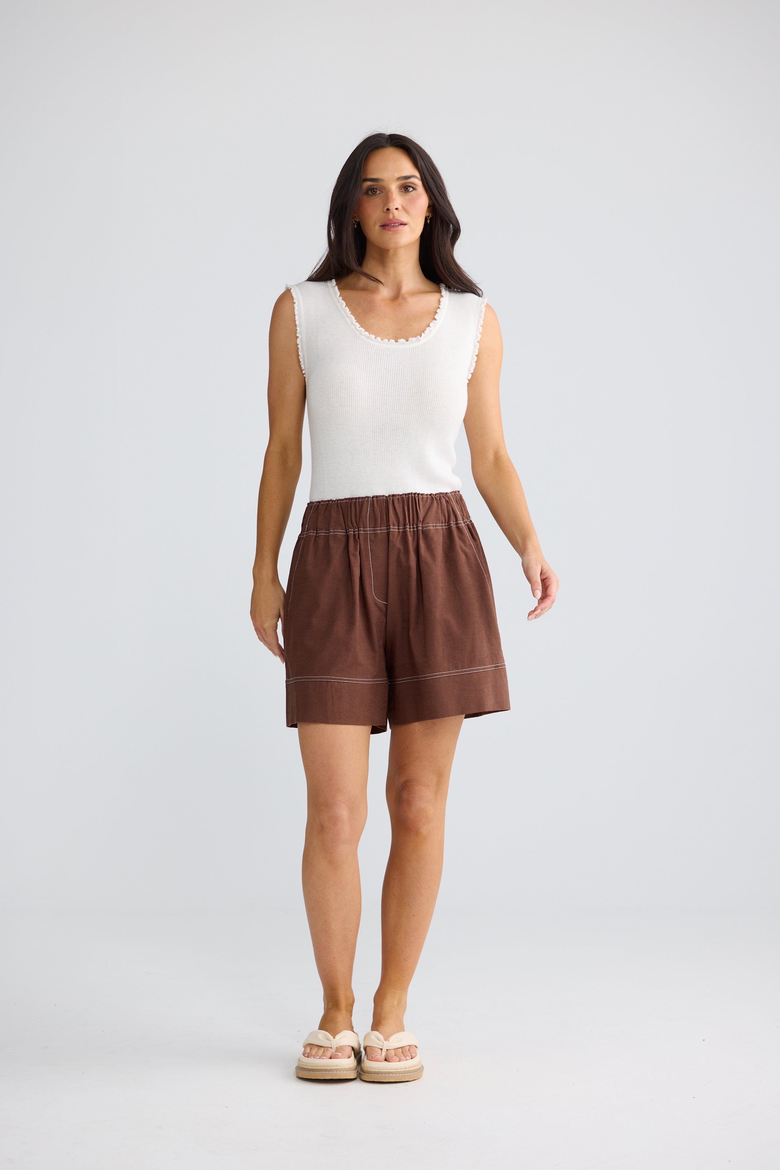 Brave & True Esplanade Short -  Coffee