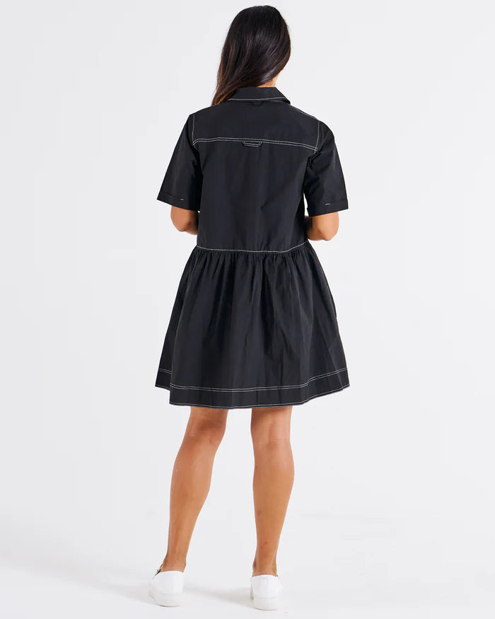 Betty Basics Denver Cotton Dress - Black