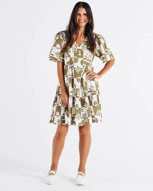 Betty Basics Bacardi Dress - Geo Floral