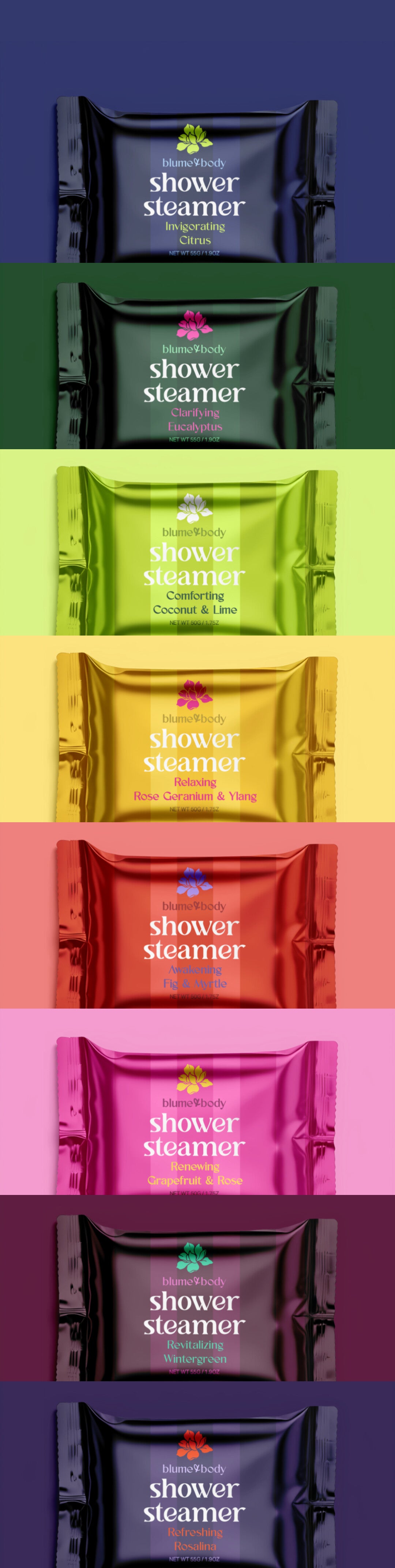 Blume & Body Shower Steamer Eight Pack