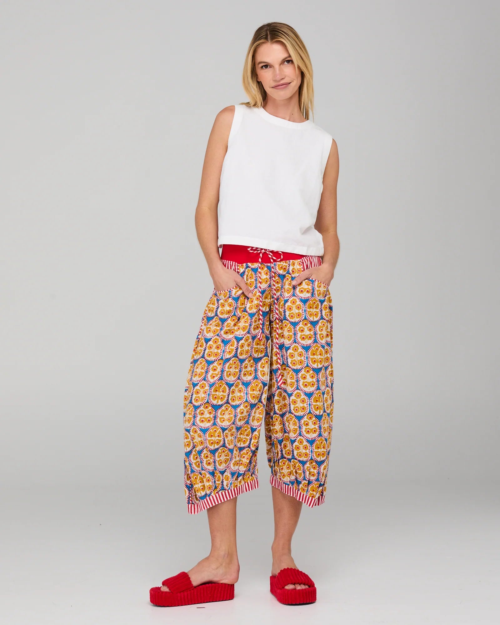 Boom Shankar Cuba Guru Pant - Emilia Blue