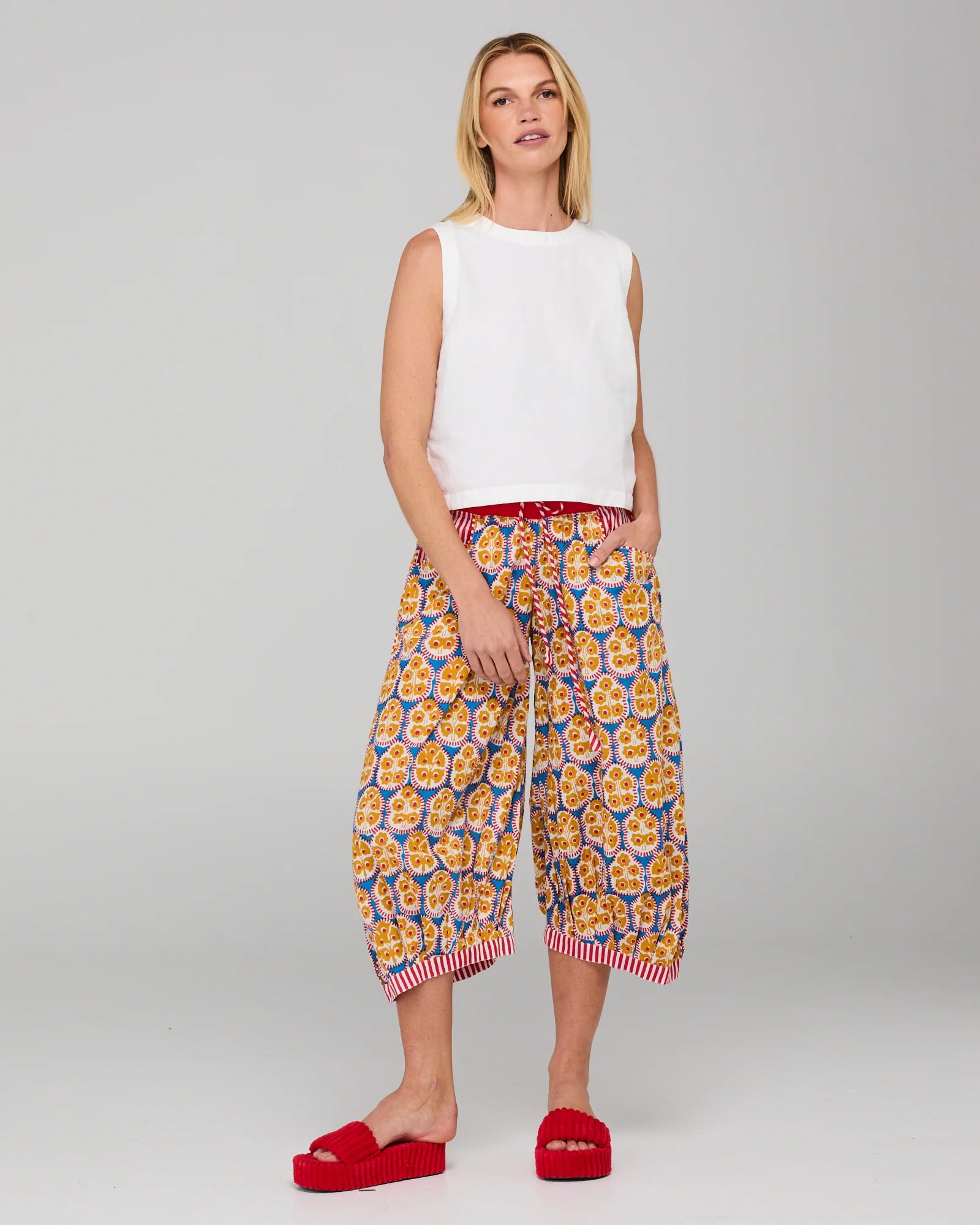 Boom Shankar Cuba Guru Pant - Emilia Blue