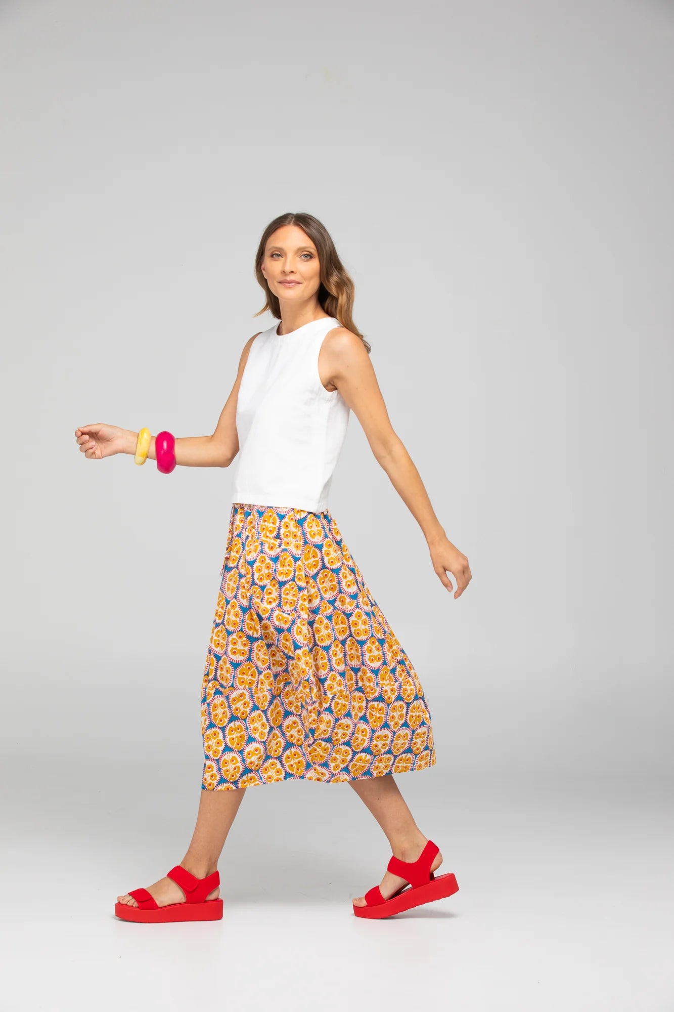 Boom Shankar Guru Skirt - Emilia Blue