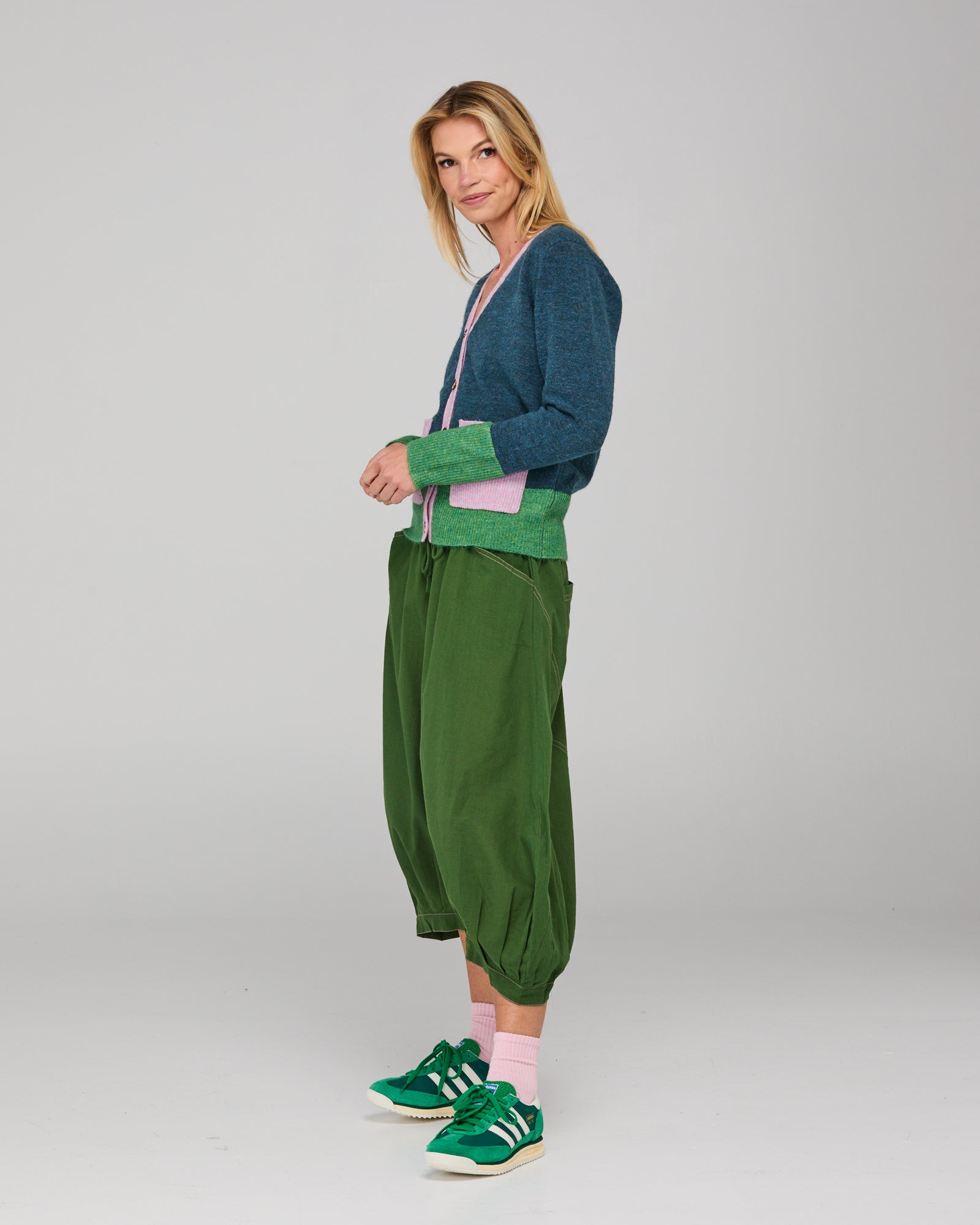 Boom Shankar Poet Cardigan - Blue Multi