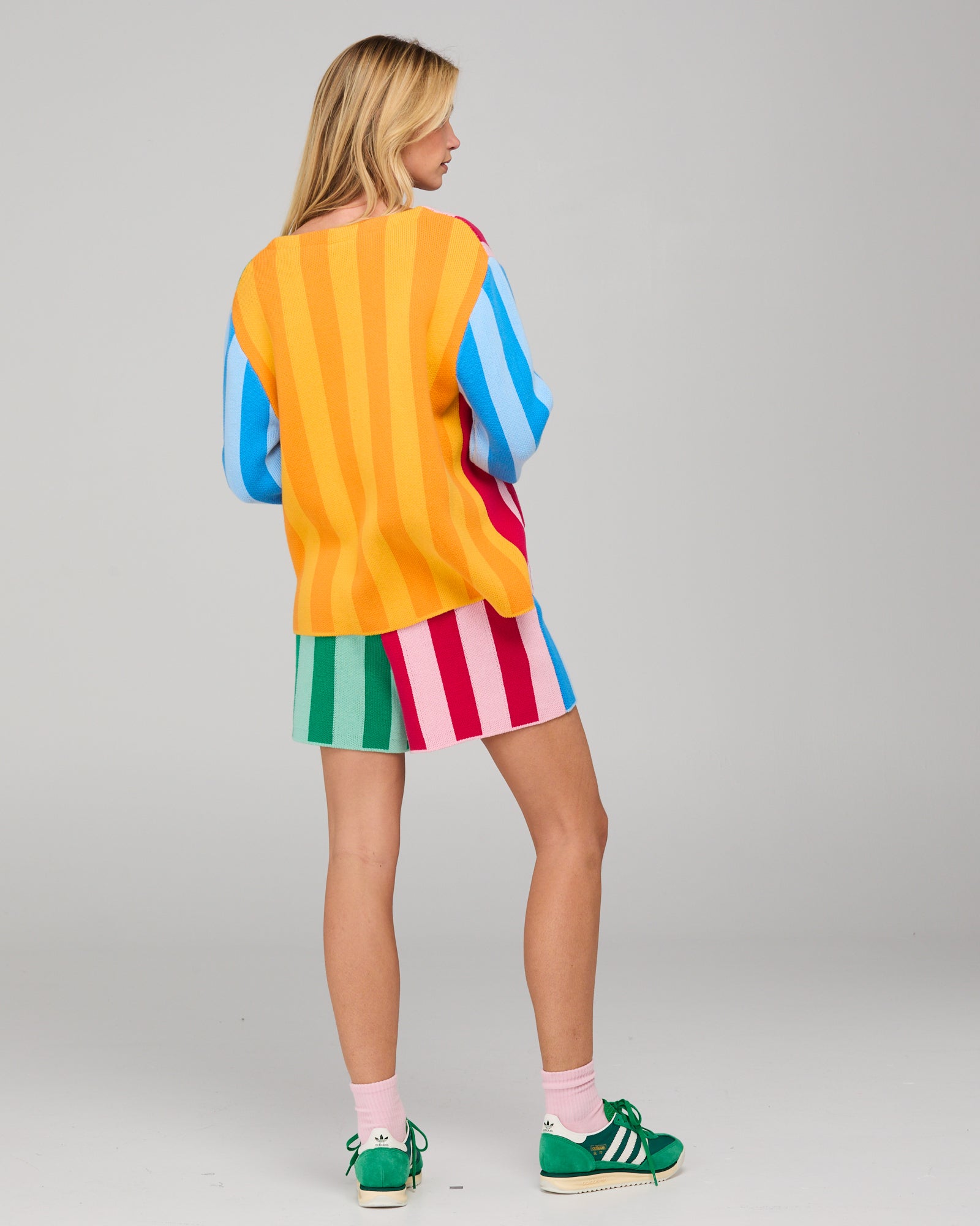 Boom Shankar Rainbow Cardigan - Rainbow Stripe