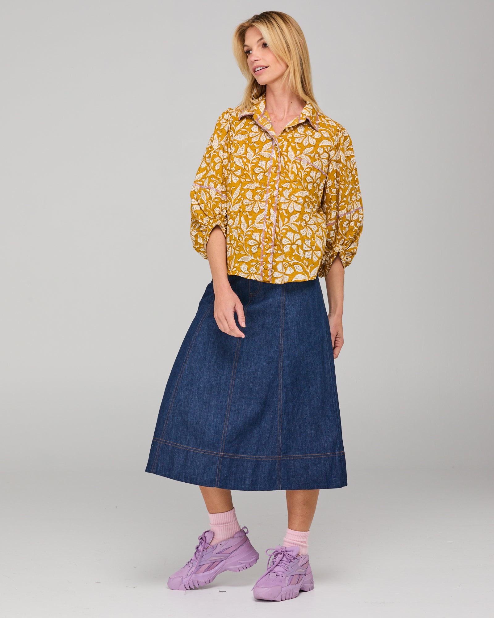 Boom Shankar Pari Shirt - Izumi Mustard