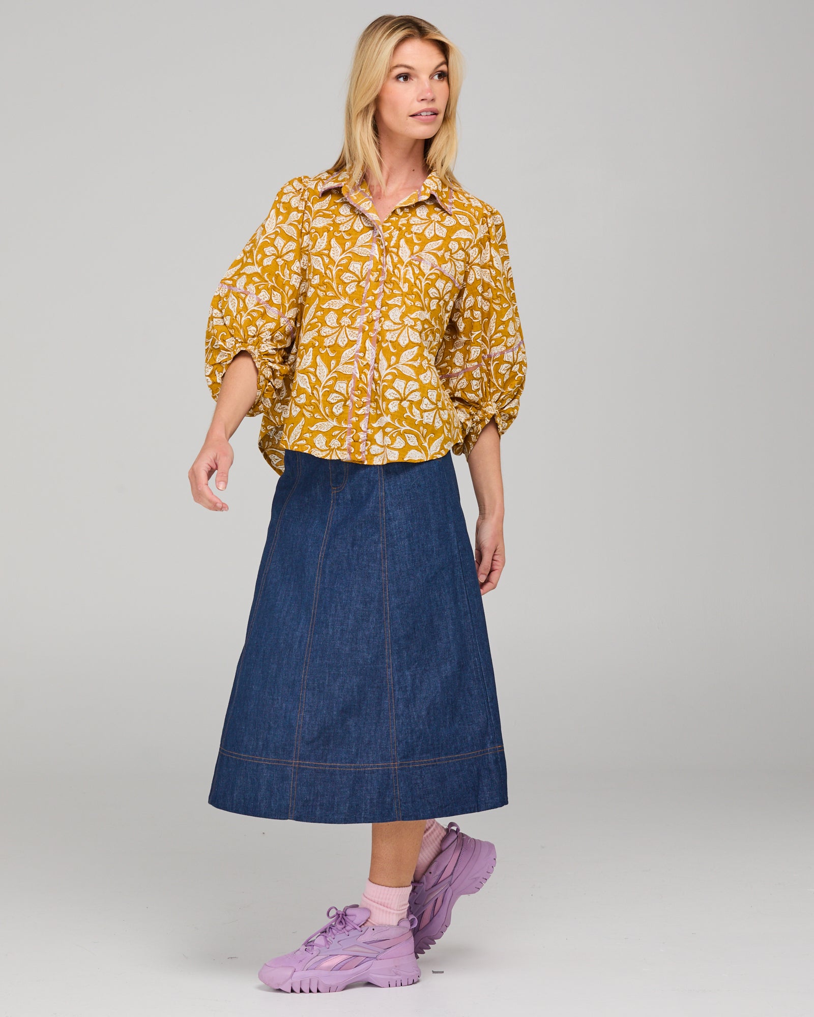 Boom Shankar Pari Shirt - Izumi Mustard