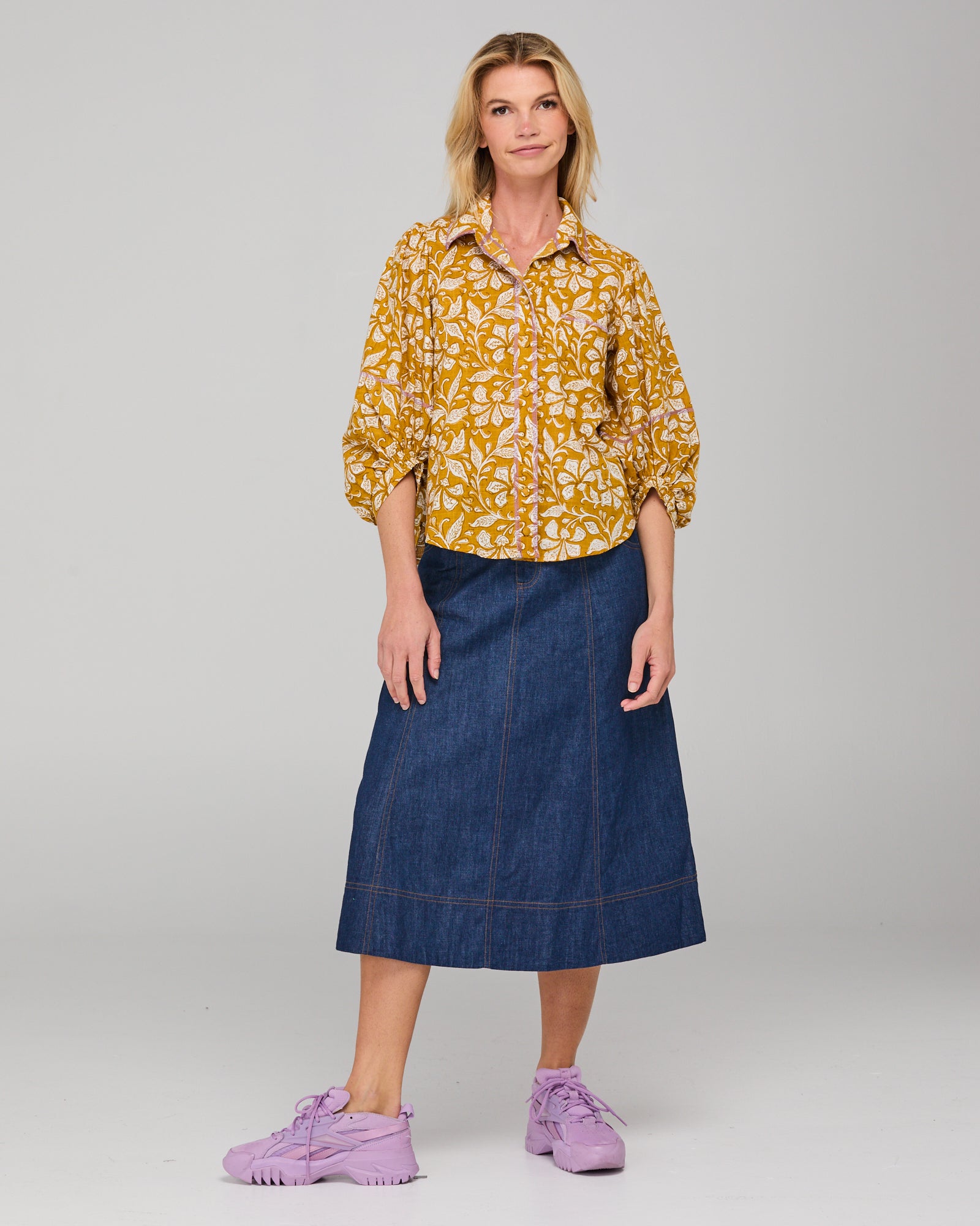 Boom Shankar Pari Shirt - Izumi Mustard