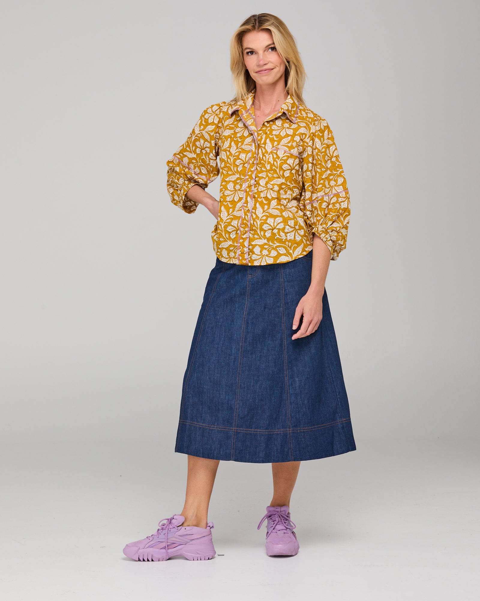 Boom Shankar Pari Shirt - Izumi Mustard