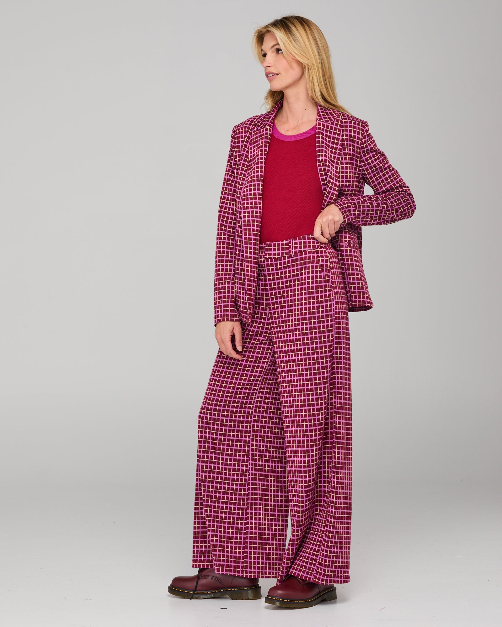 Boom Shankar Aiko Pants - Himari Check