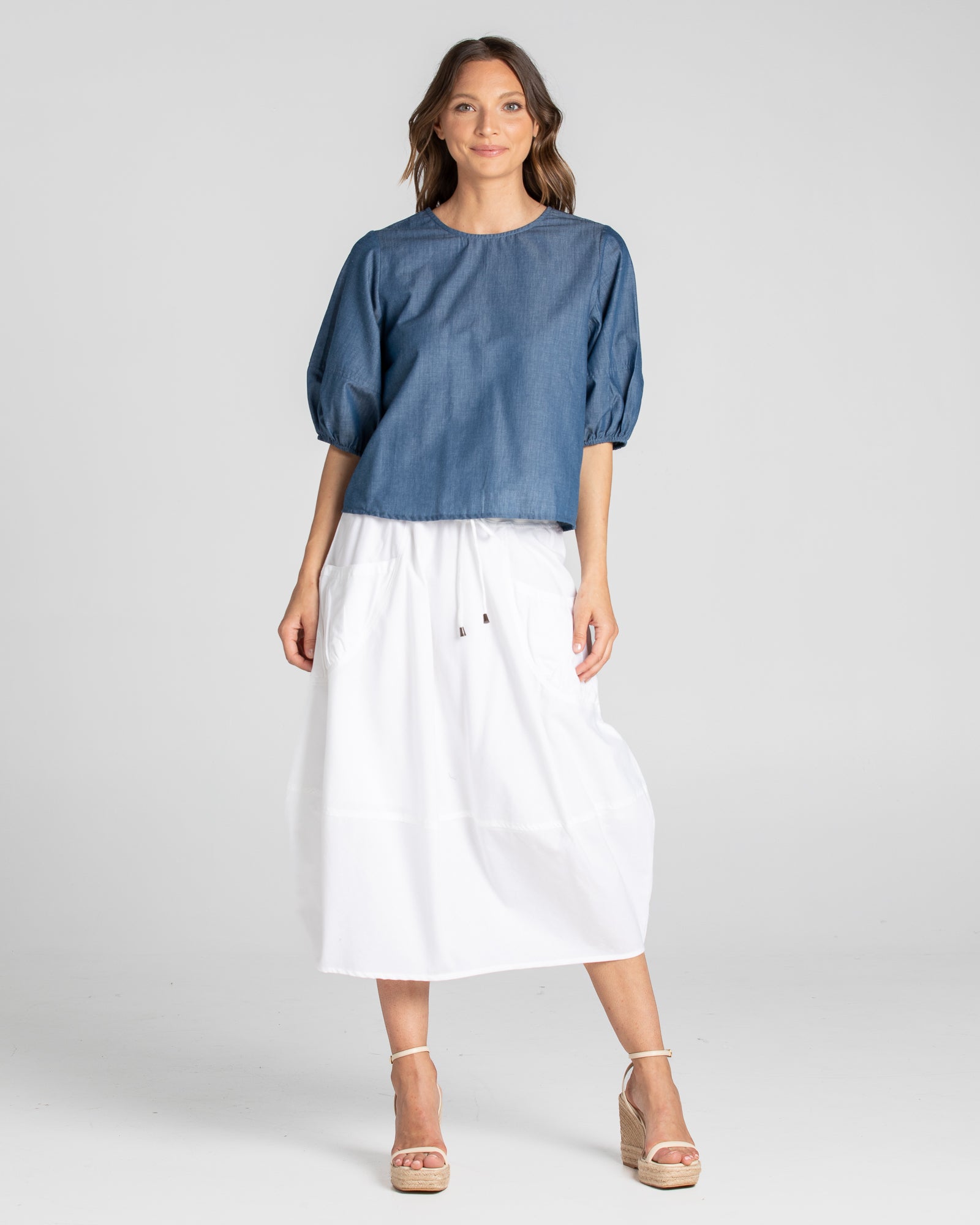 Boom Shankar Guru Skirt - White