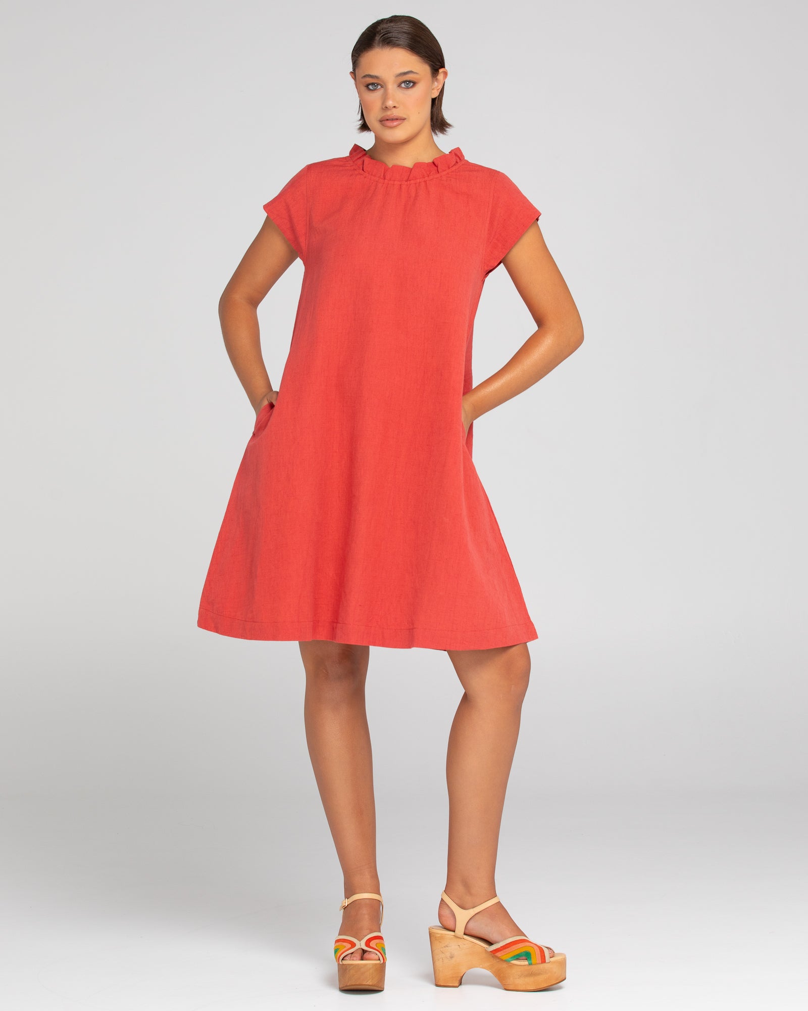 Boom Shankar Sand Dress - Paprika