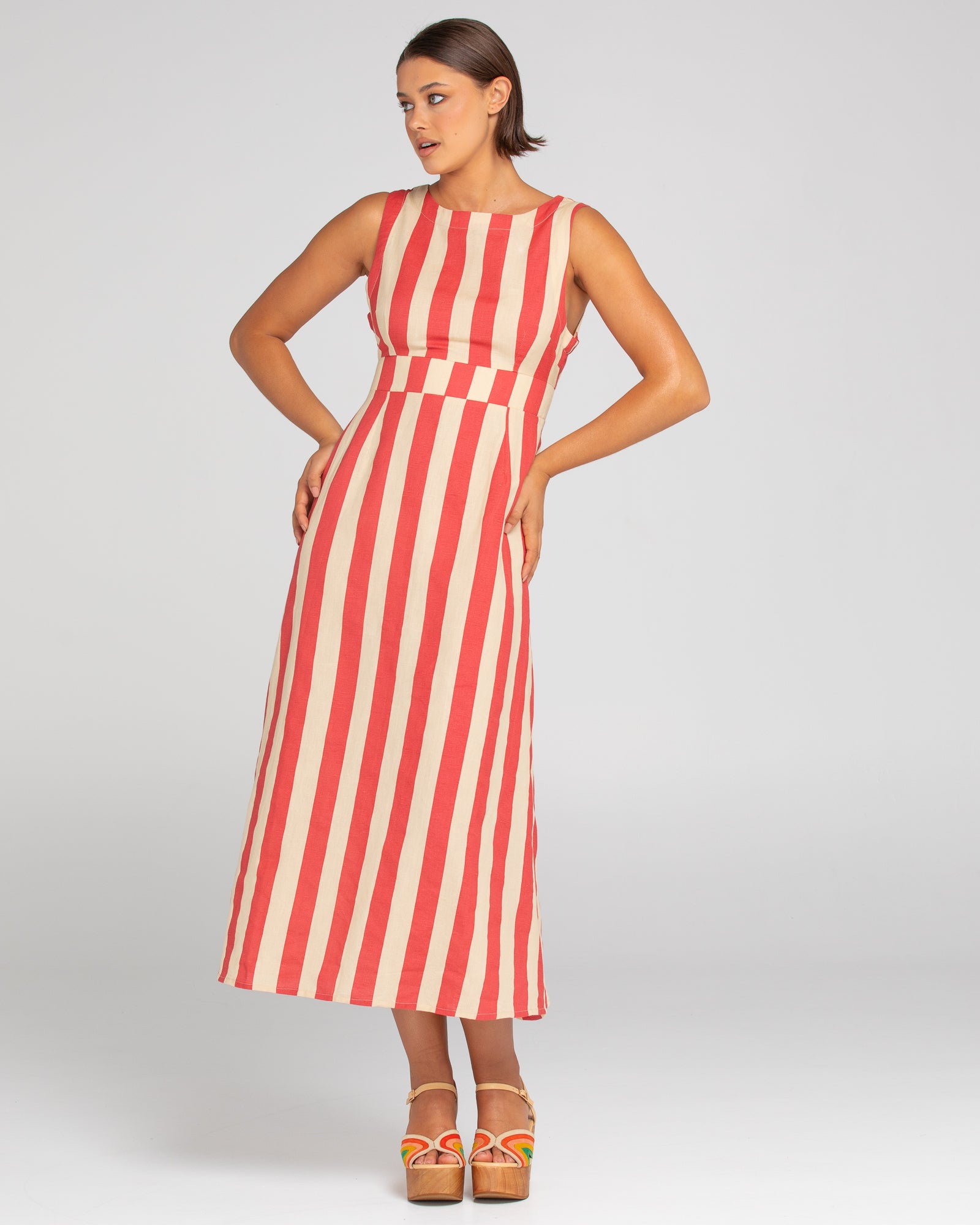 Boom Shankar Colada Dress - Kaia Stripe