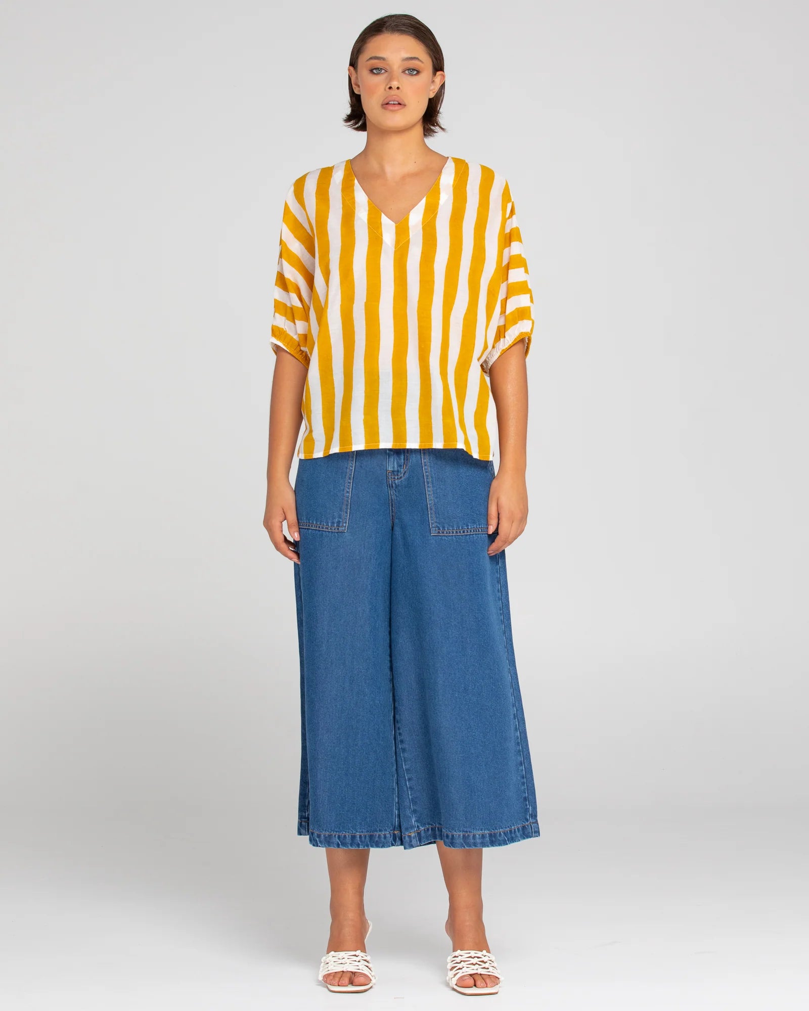 Boom Shankar Sami Top - Tropical Stripe