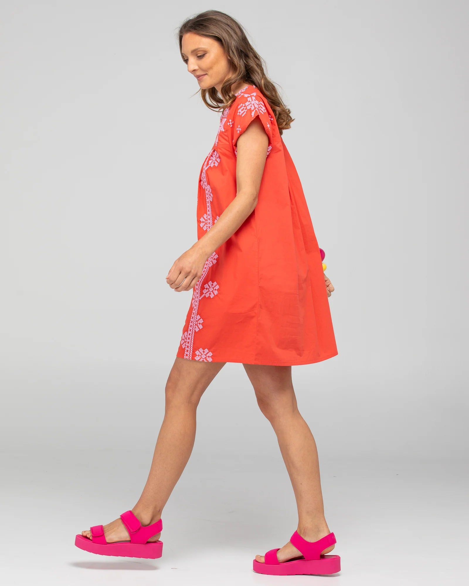 Boom Shankar Amore Dress - Cayenne