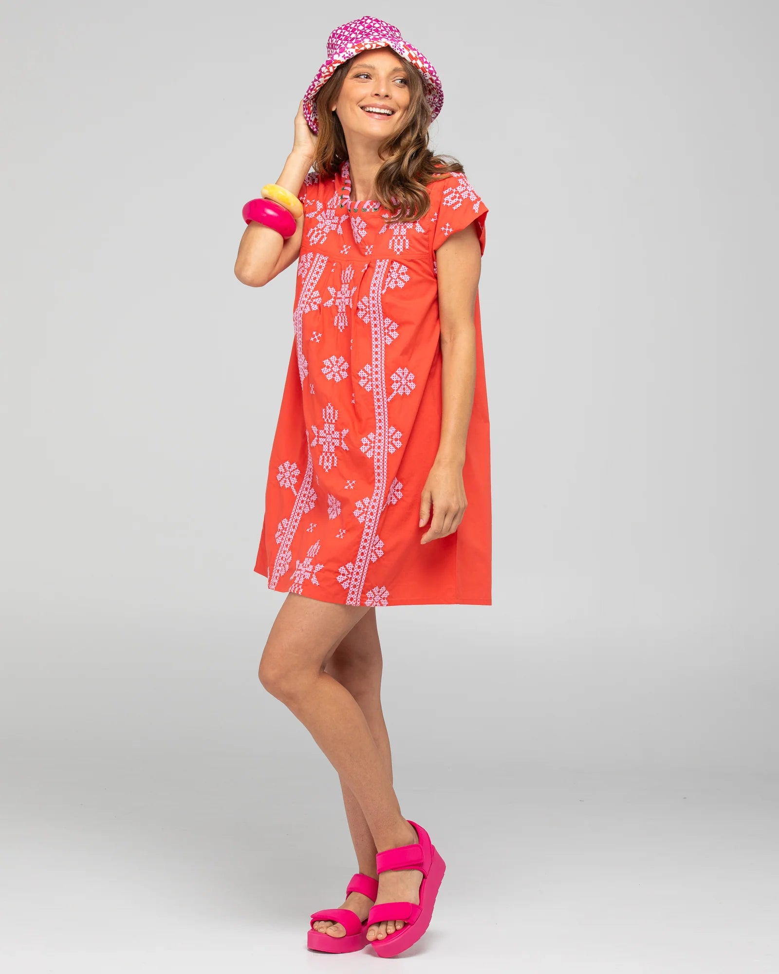 Boom Shankar Amore Dress - Cayenne