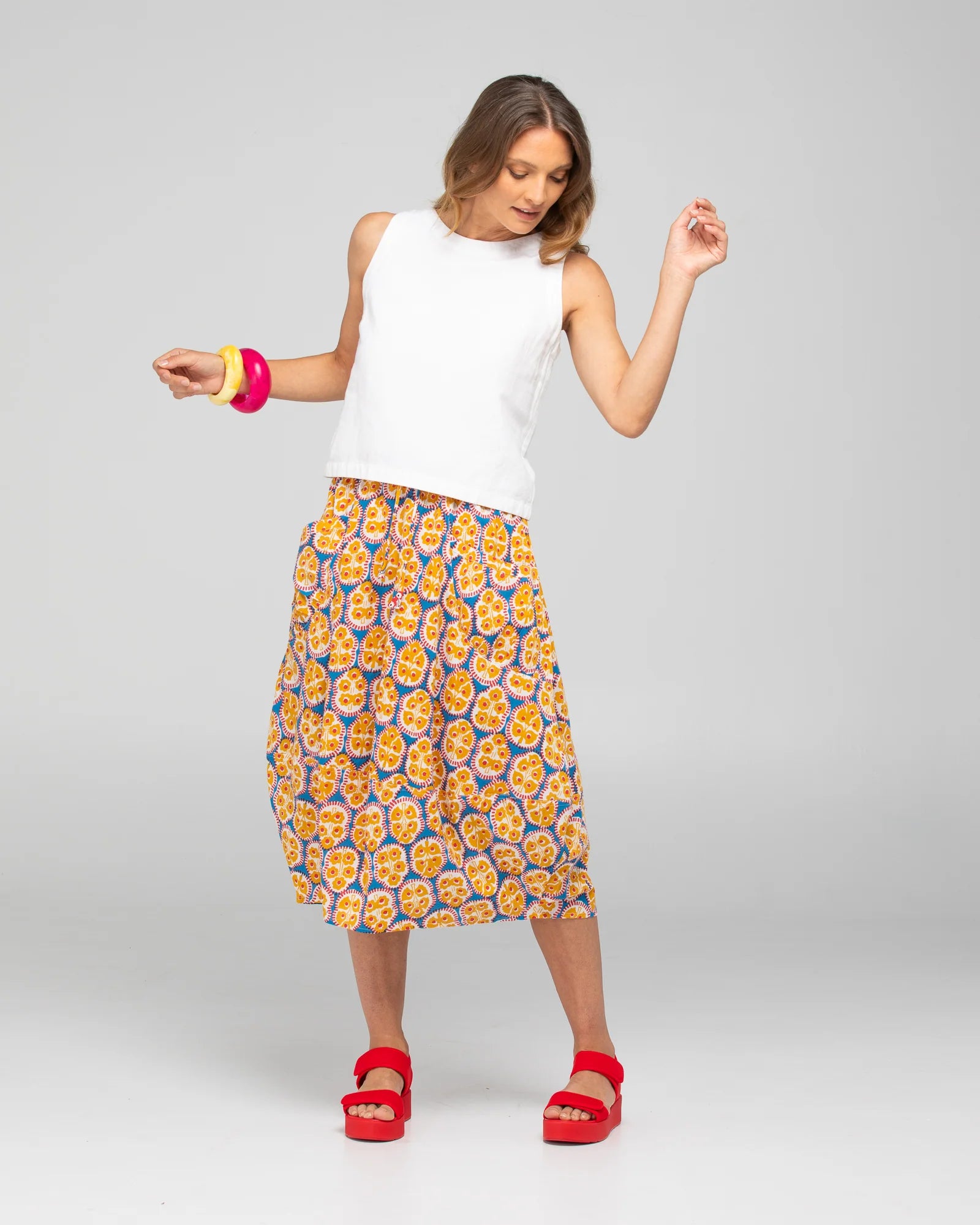 Boom Shankar Guru Skirt - Emilia Blue