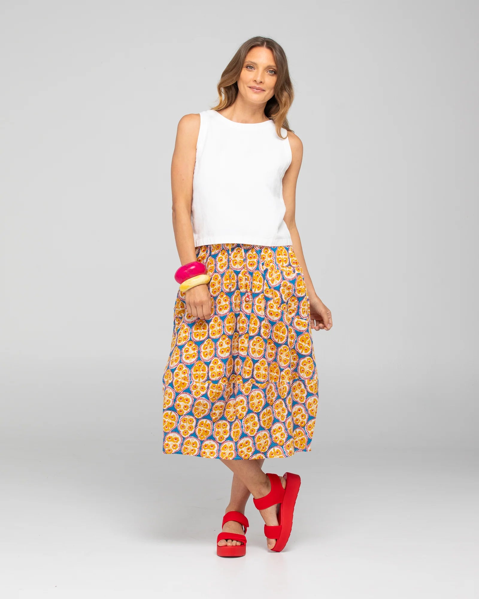 Boom Shankar Guru Skirt - Emilia Blue