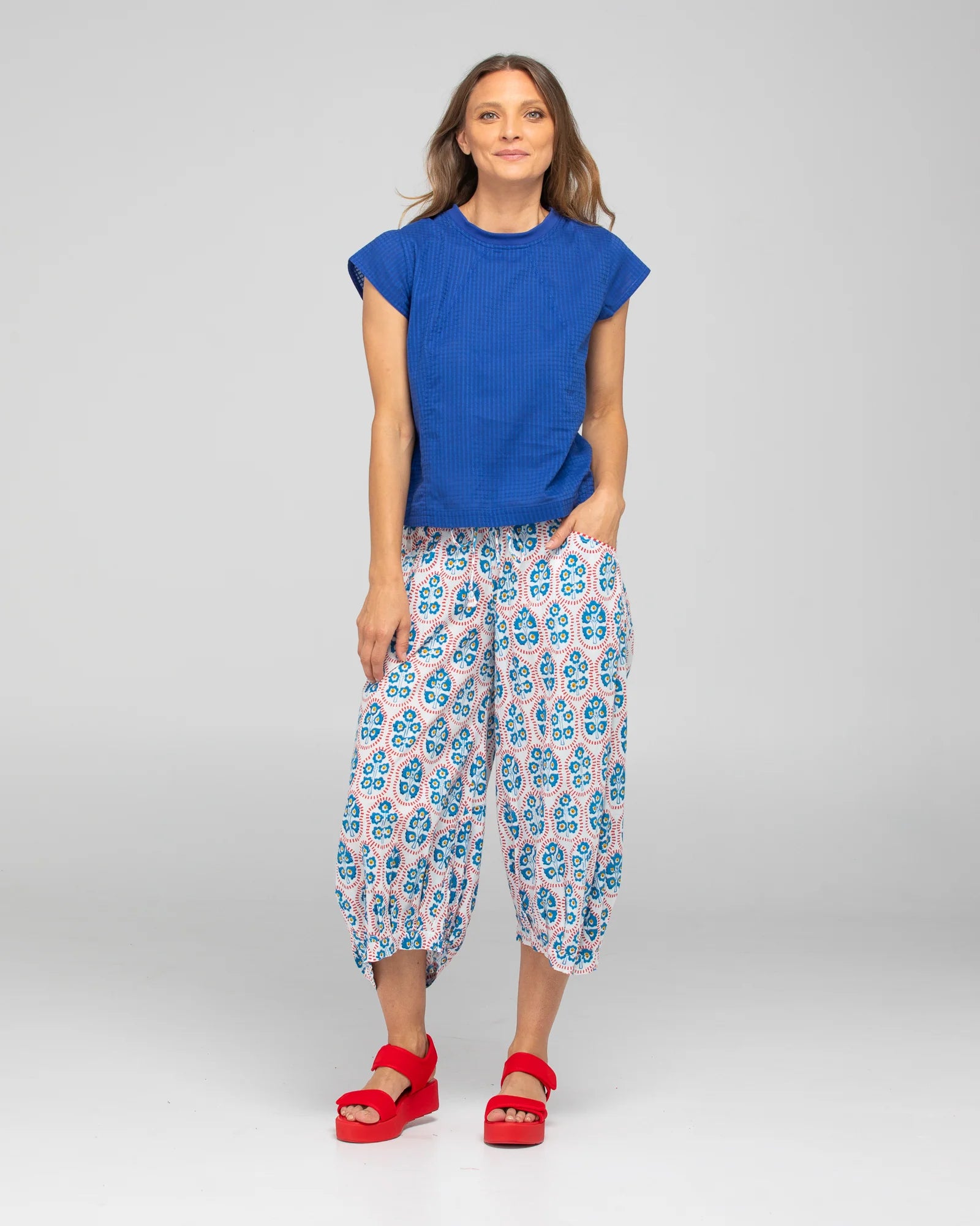 Boom Shankar Leaf Top - Blue