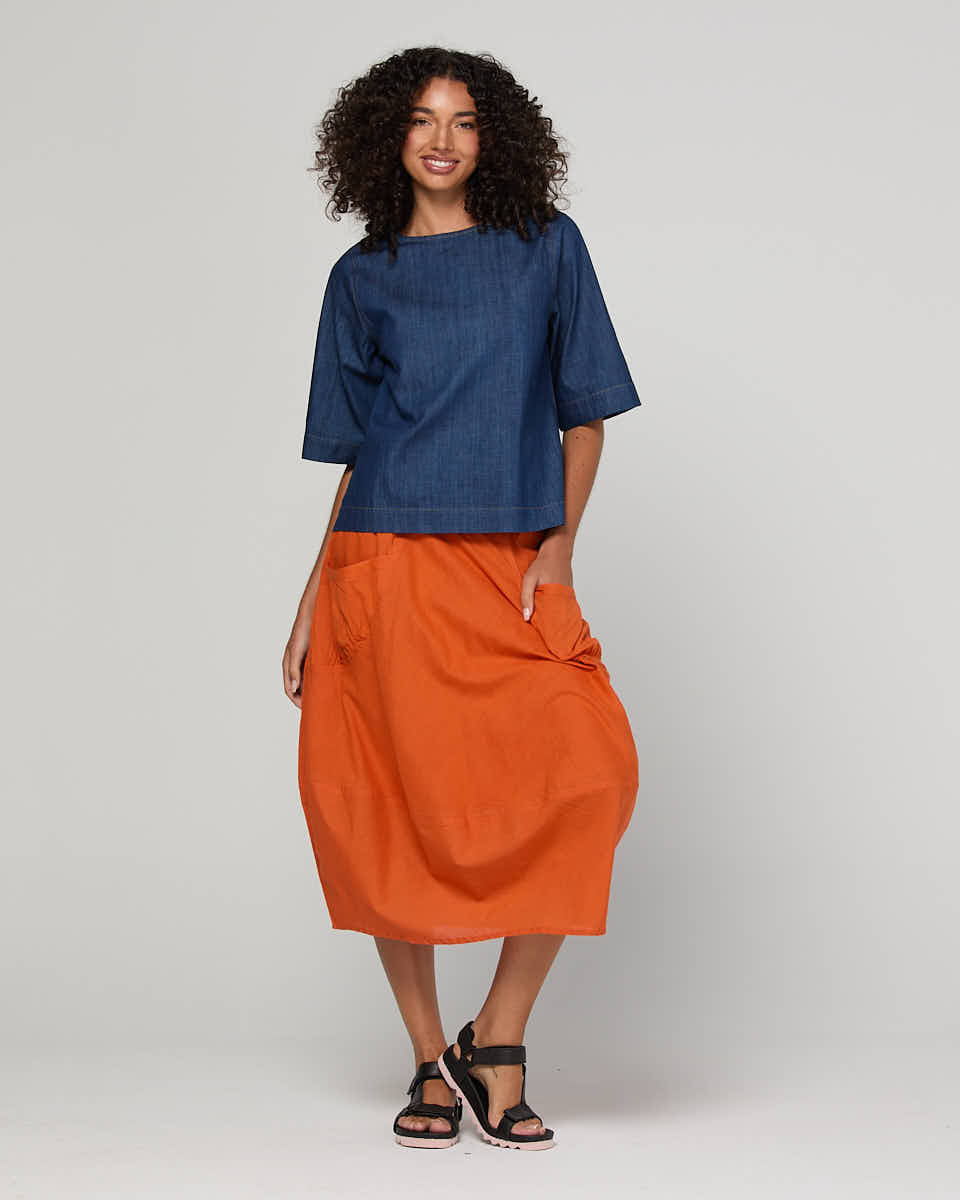 Boom Shankar Guru Skirt - Rust