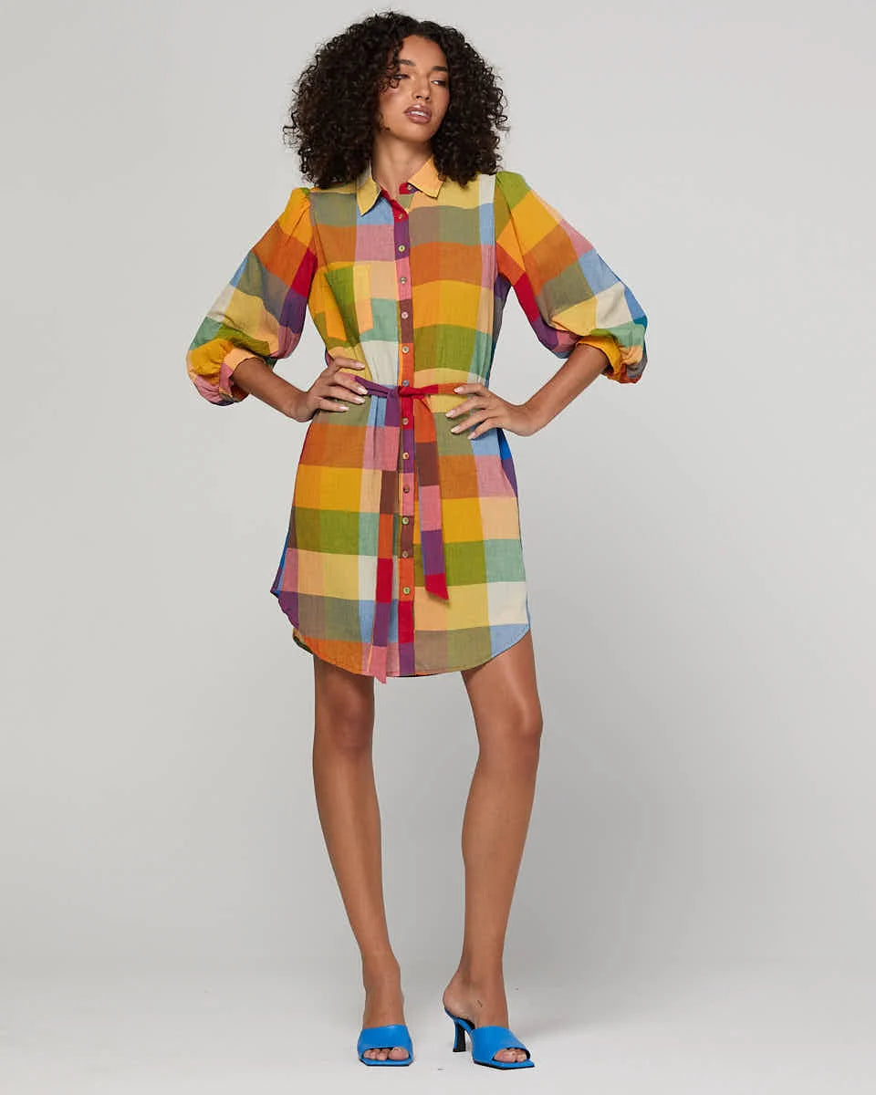 Boom Shankar Pari Shirt Dress - Kingston Check