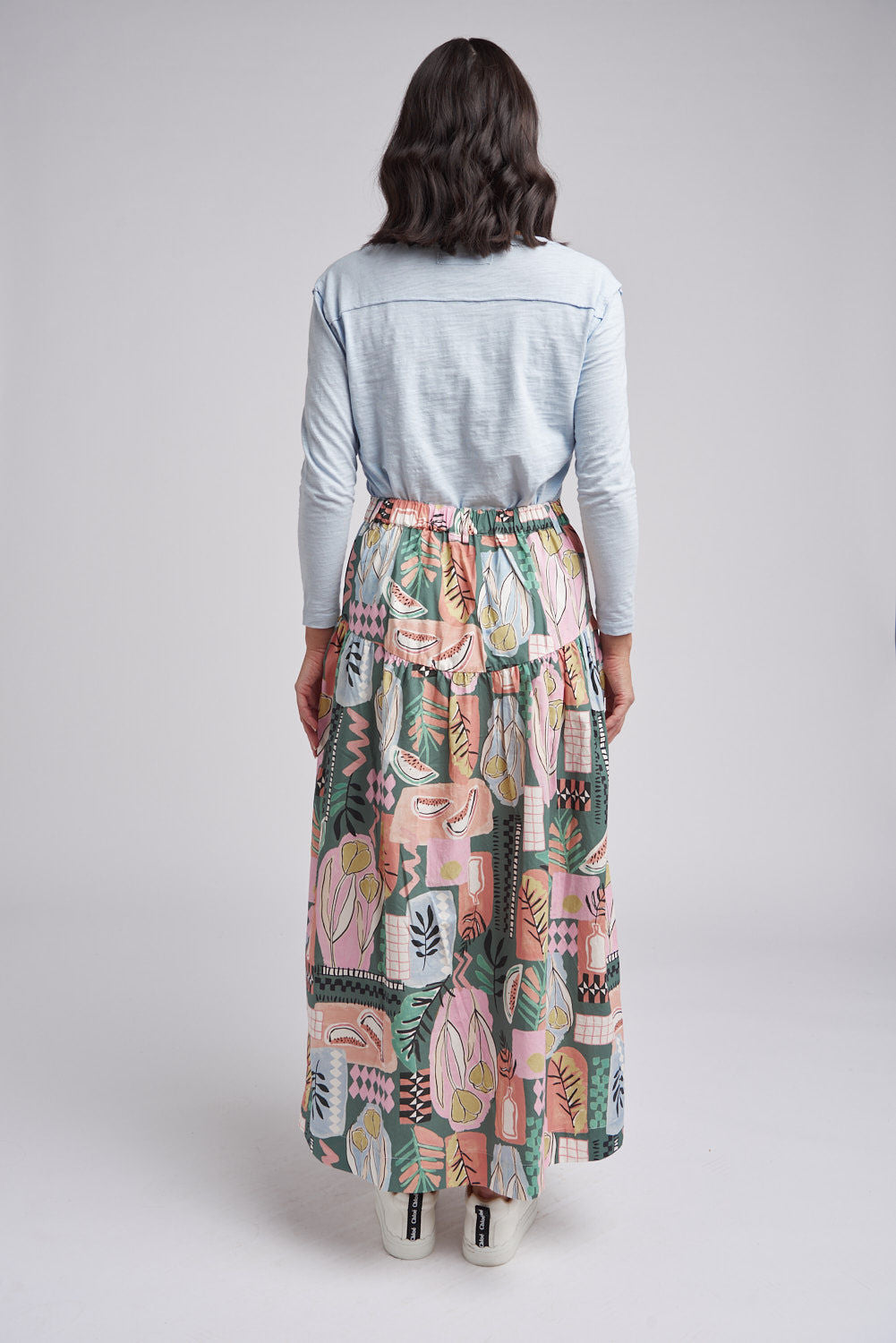 Cloth+Paper+Scissors Poppy Print Skirt