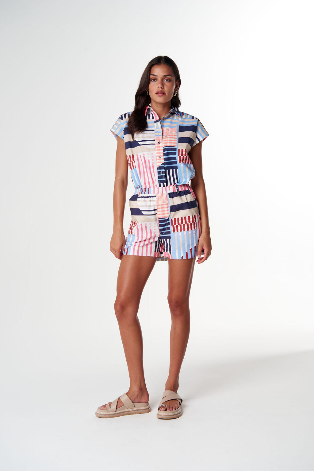 Cloth+Paper+Scissors Sun Daze Cap Sleeve Shirt - Gypsy Print