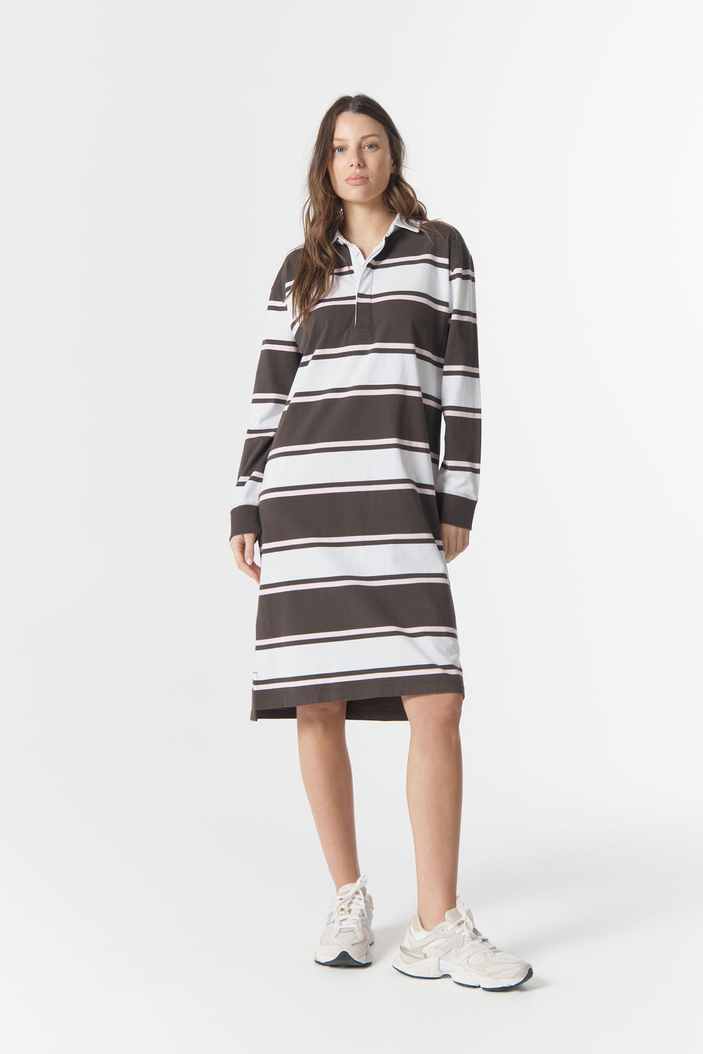 Cloth+Paper+Scissors The Go To Rugby Dress - Chocolate Torte