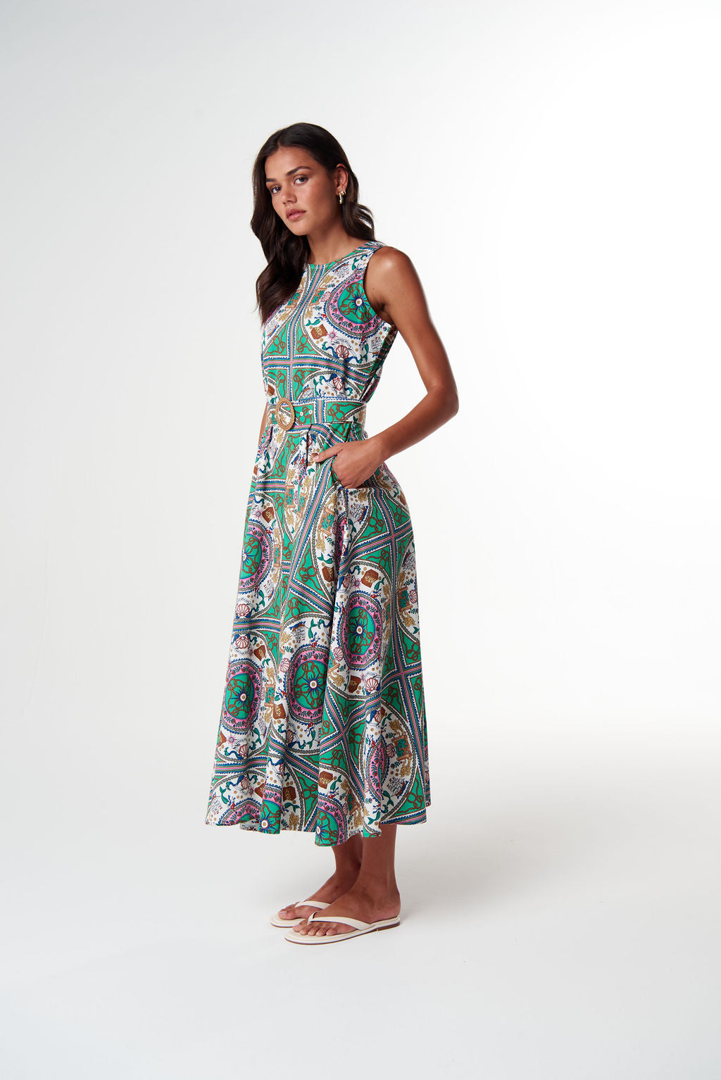 Cloth+Paper+Scissors Wild Heart Maxi Dress - Smooth Sailing Print