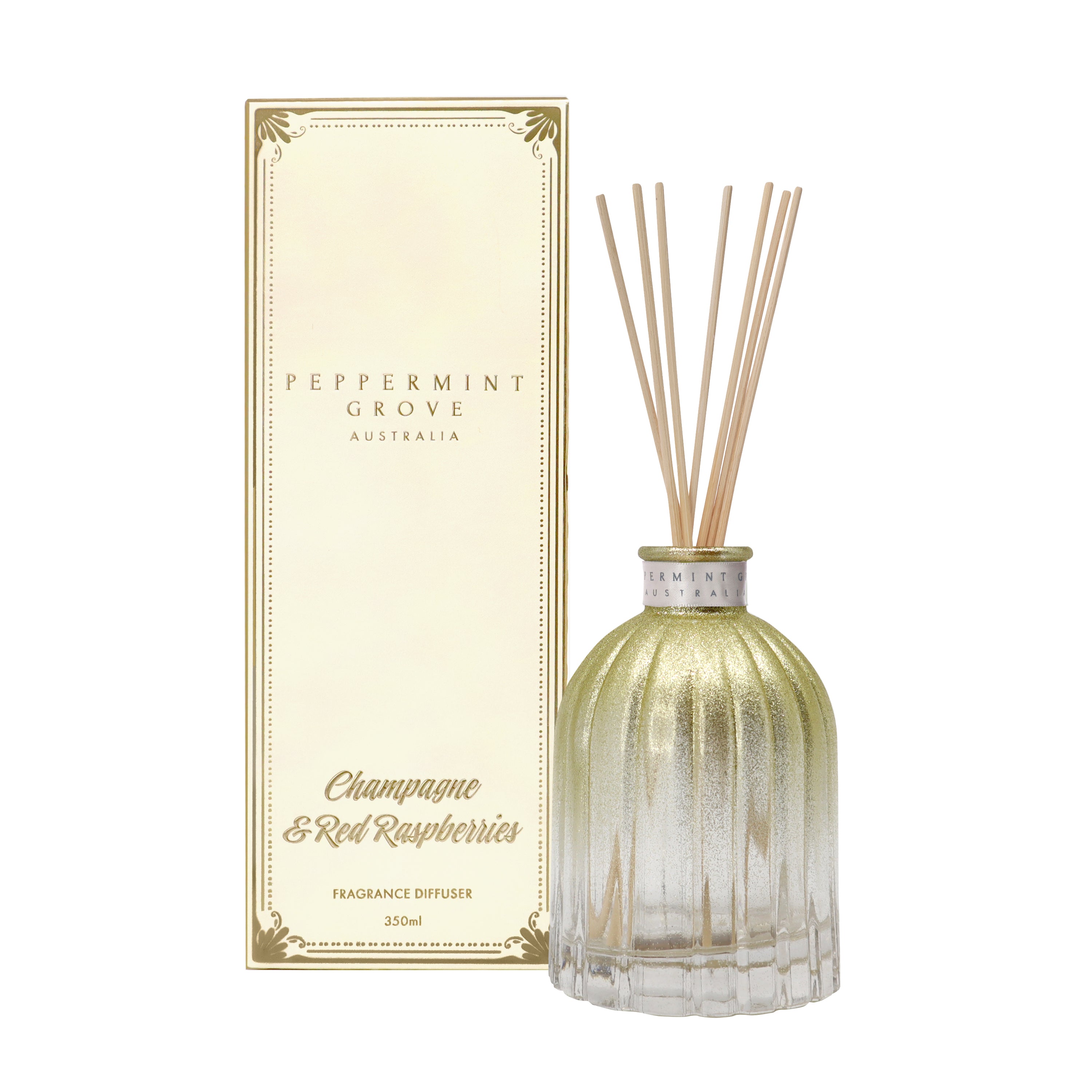 Peppermint Grove Champagne & Red Raspberries Large Diffuser 350ml