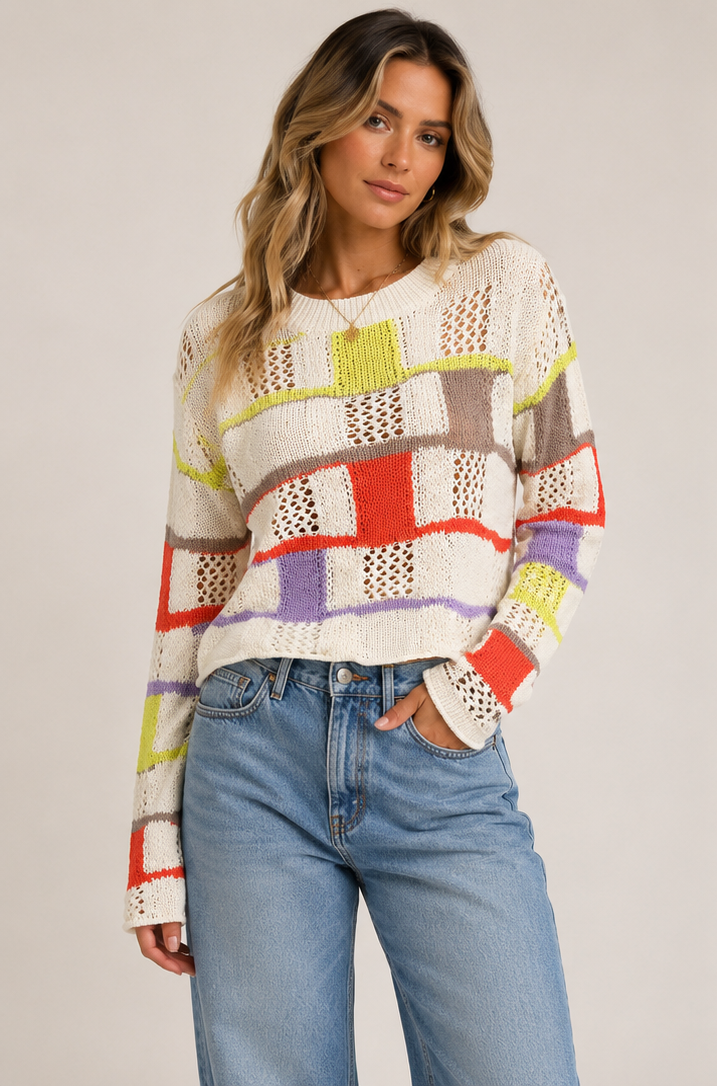 Smaibulun Patchwork Knit Jumper