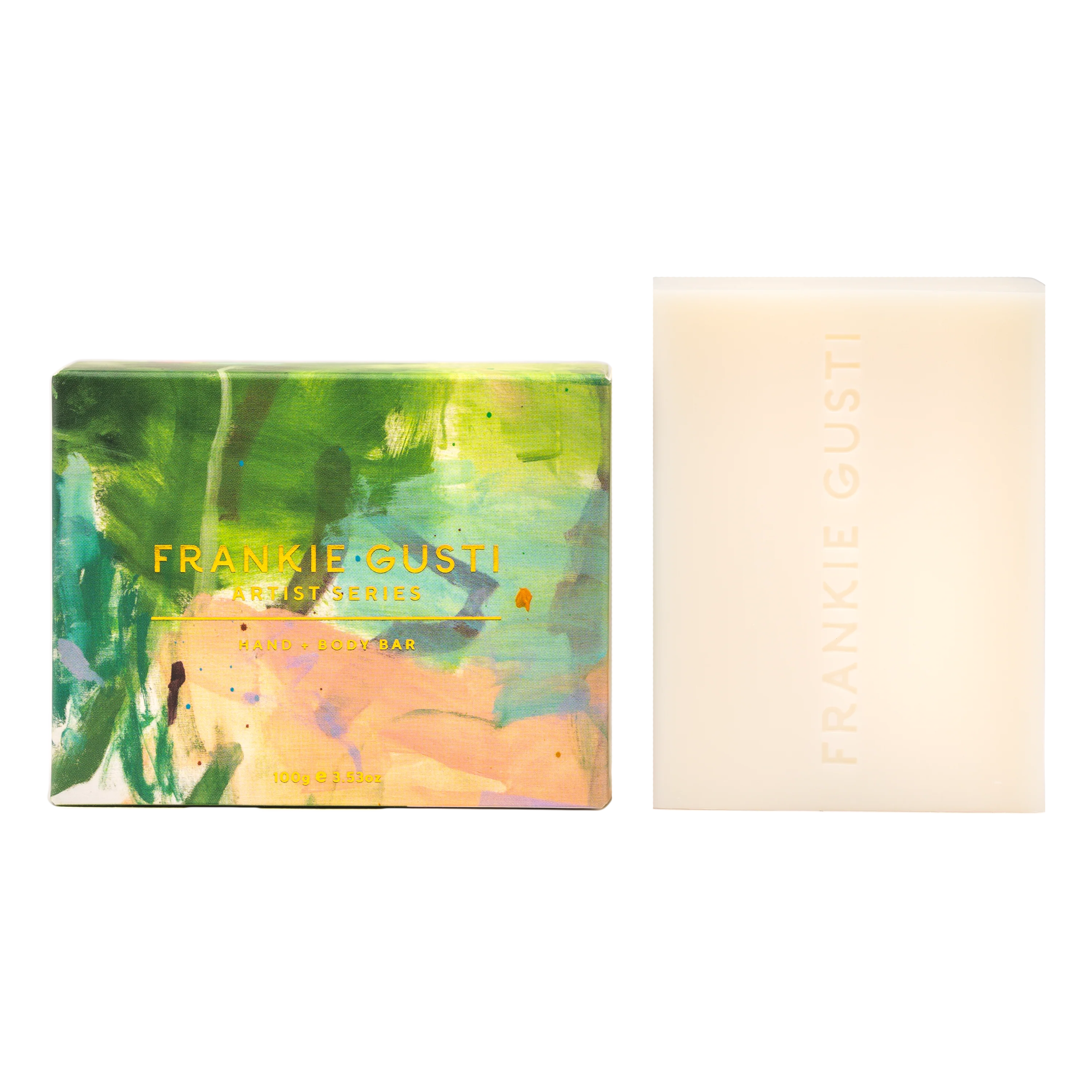 Frankie Gusti Pistachio & Salted Coconut | Kate Eliza | Artist Series Hand & Body Bar