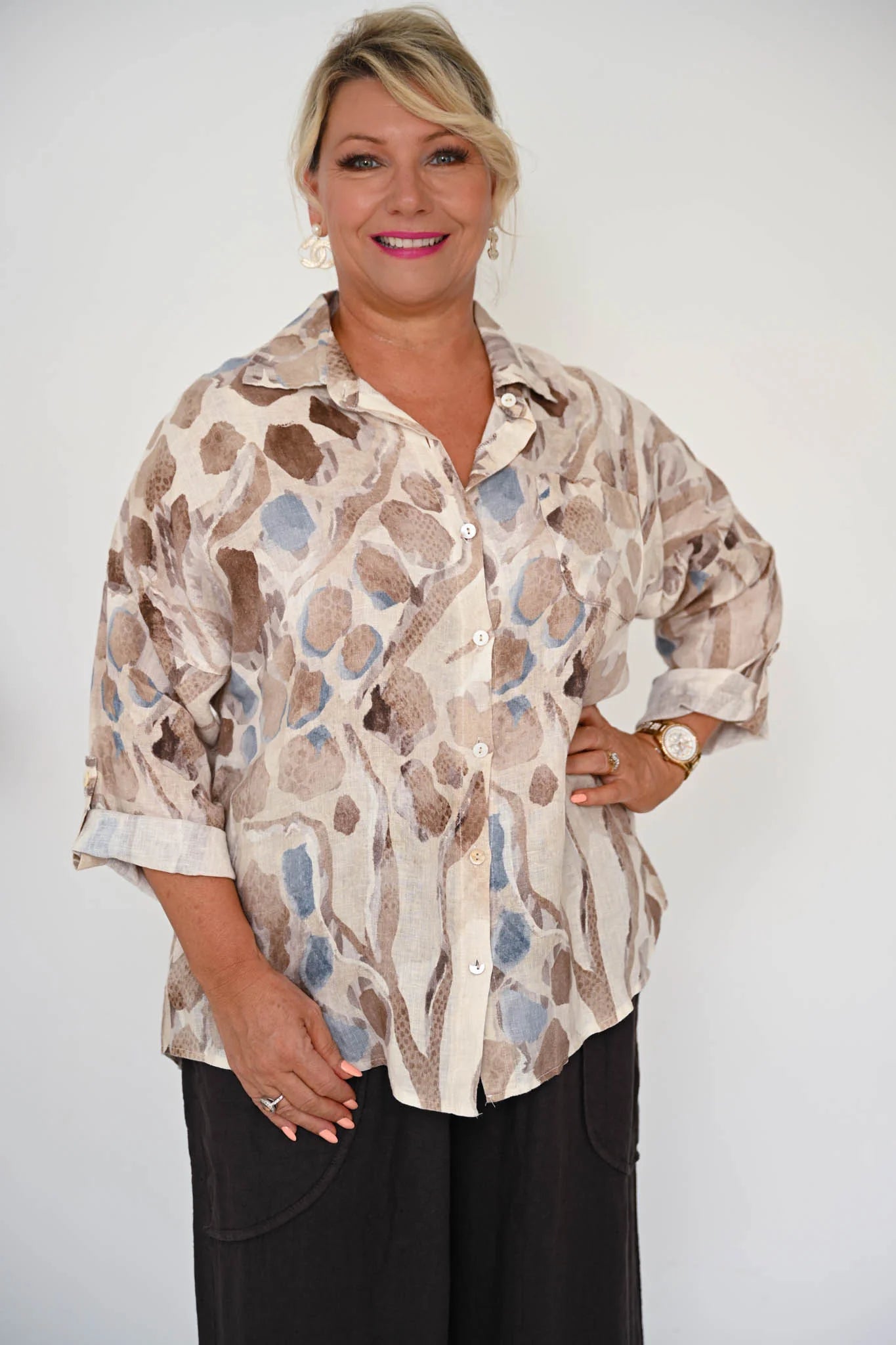 Donna Donna Lamonde Shirt - Fango