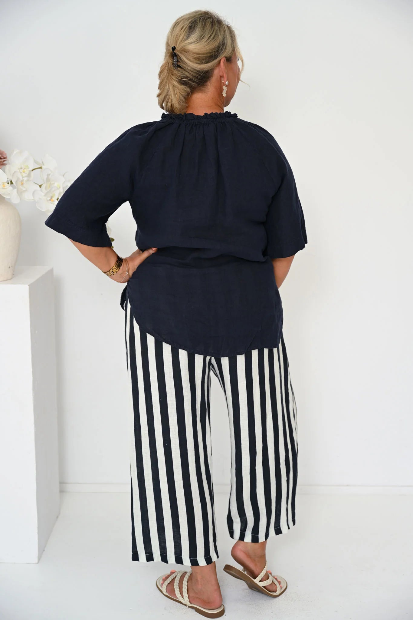 Donna Donna Maxine Top - Navy