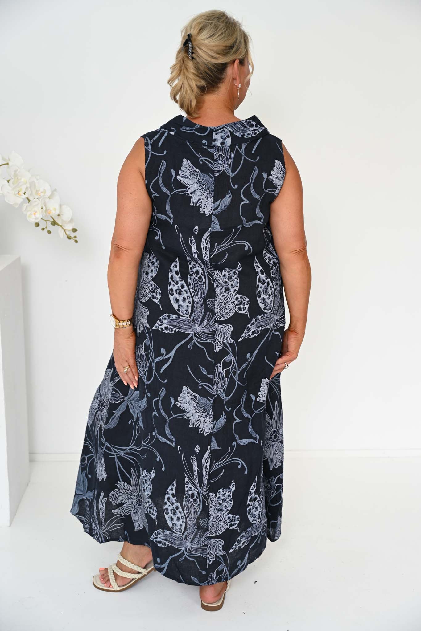 Donna Donna Rani Dress - Navy