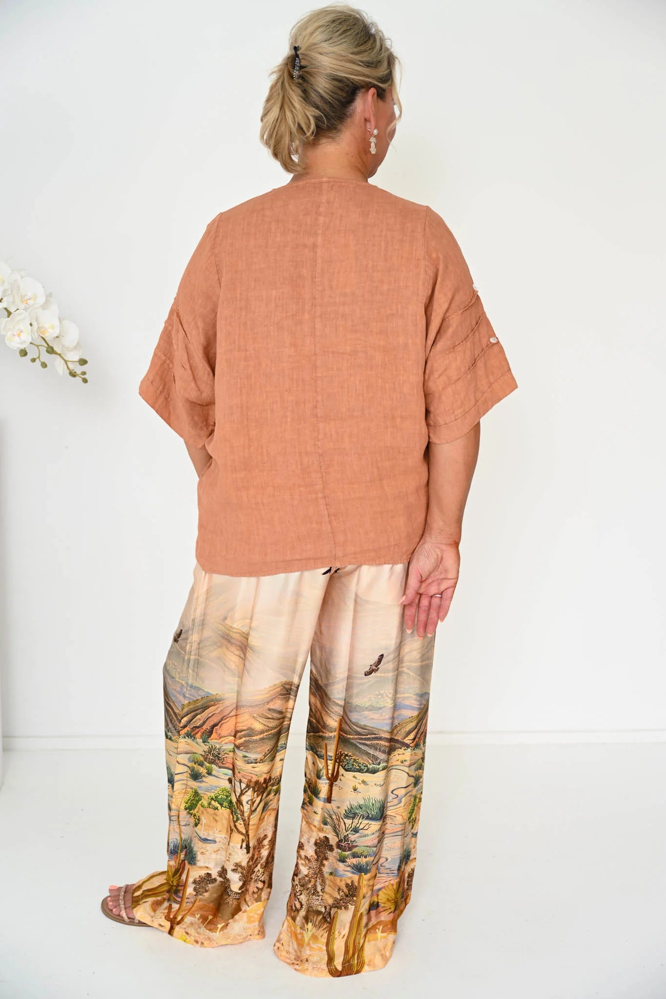 Donna Donna Verte Top - Cinnamon