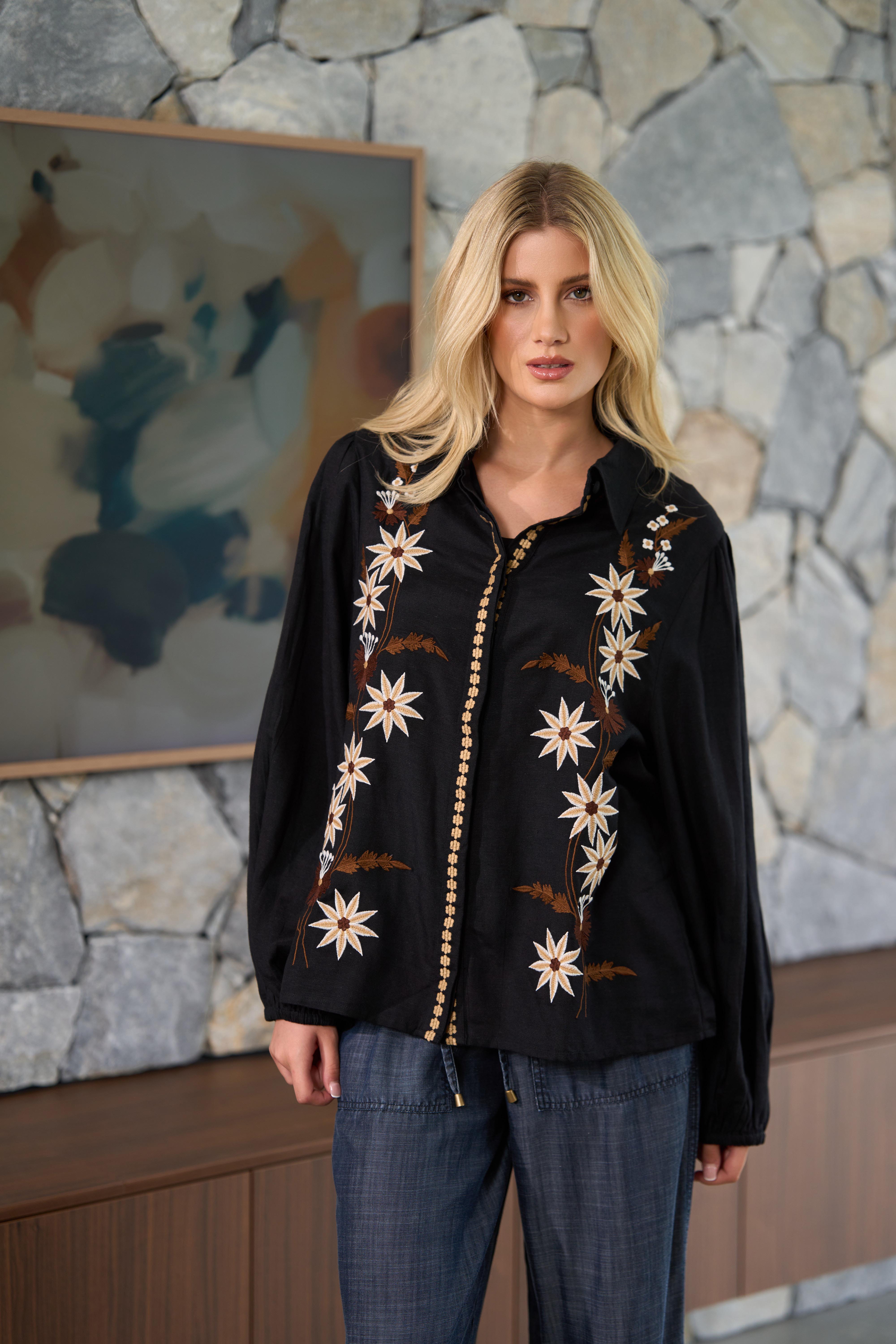 Collectivo Mason Earthy Flower Shirt