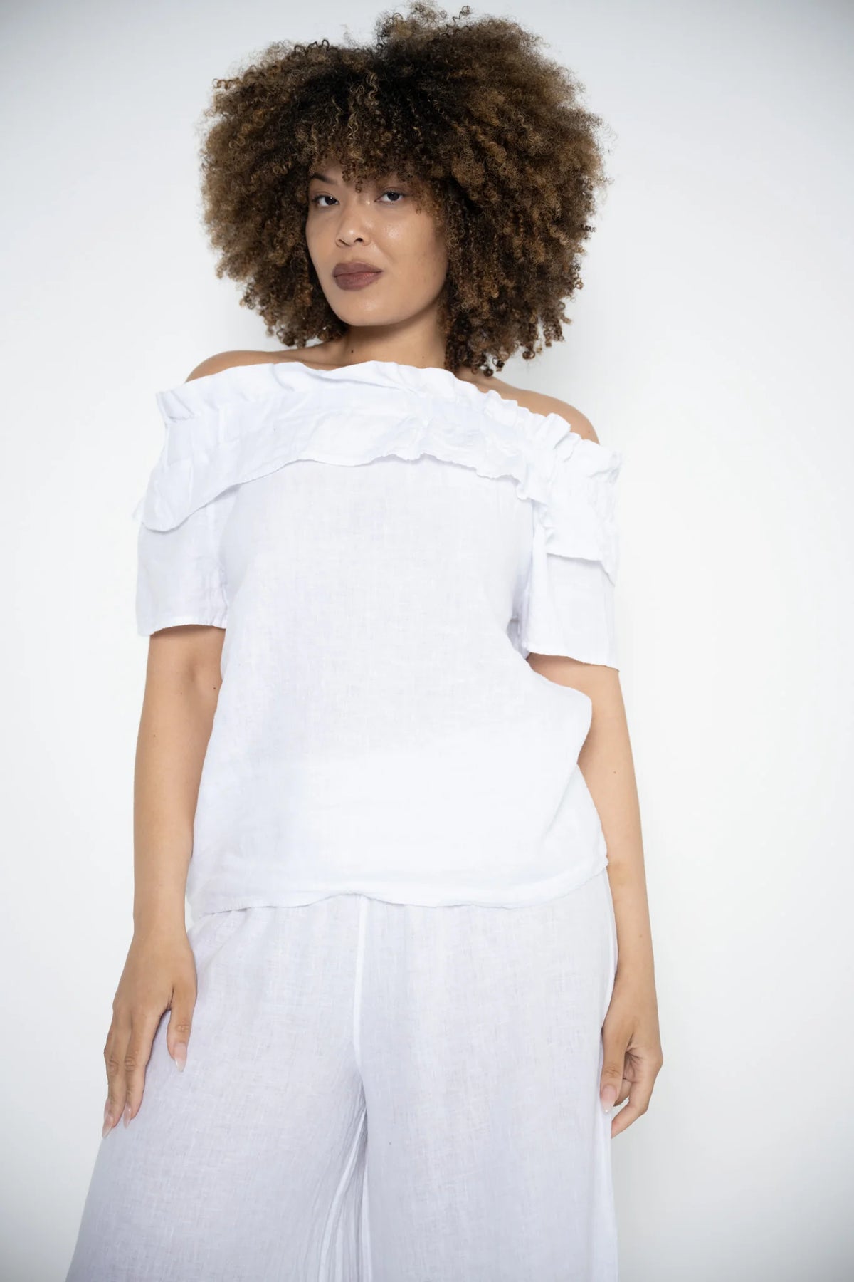 Donna Donna Avento Top - White