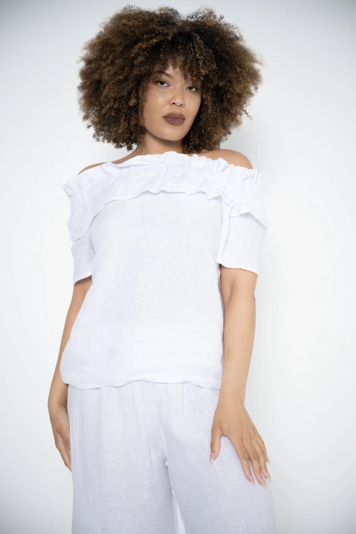 Donna Donna Avento Top - White