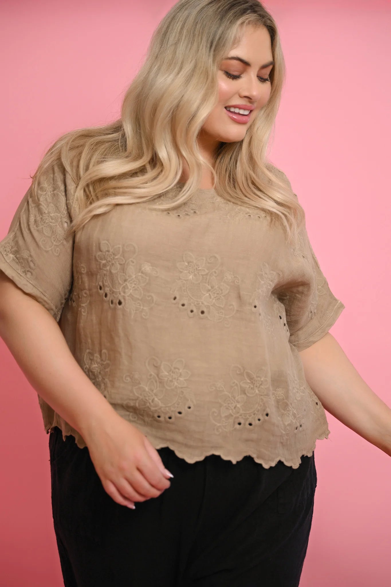 Donna Donna Negroni Top - Caramello
