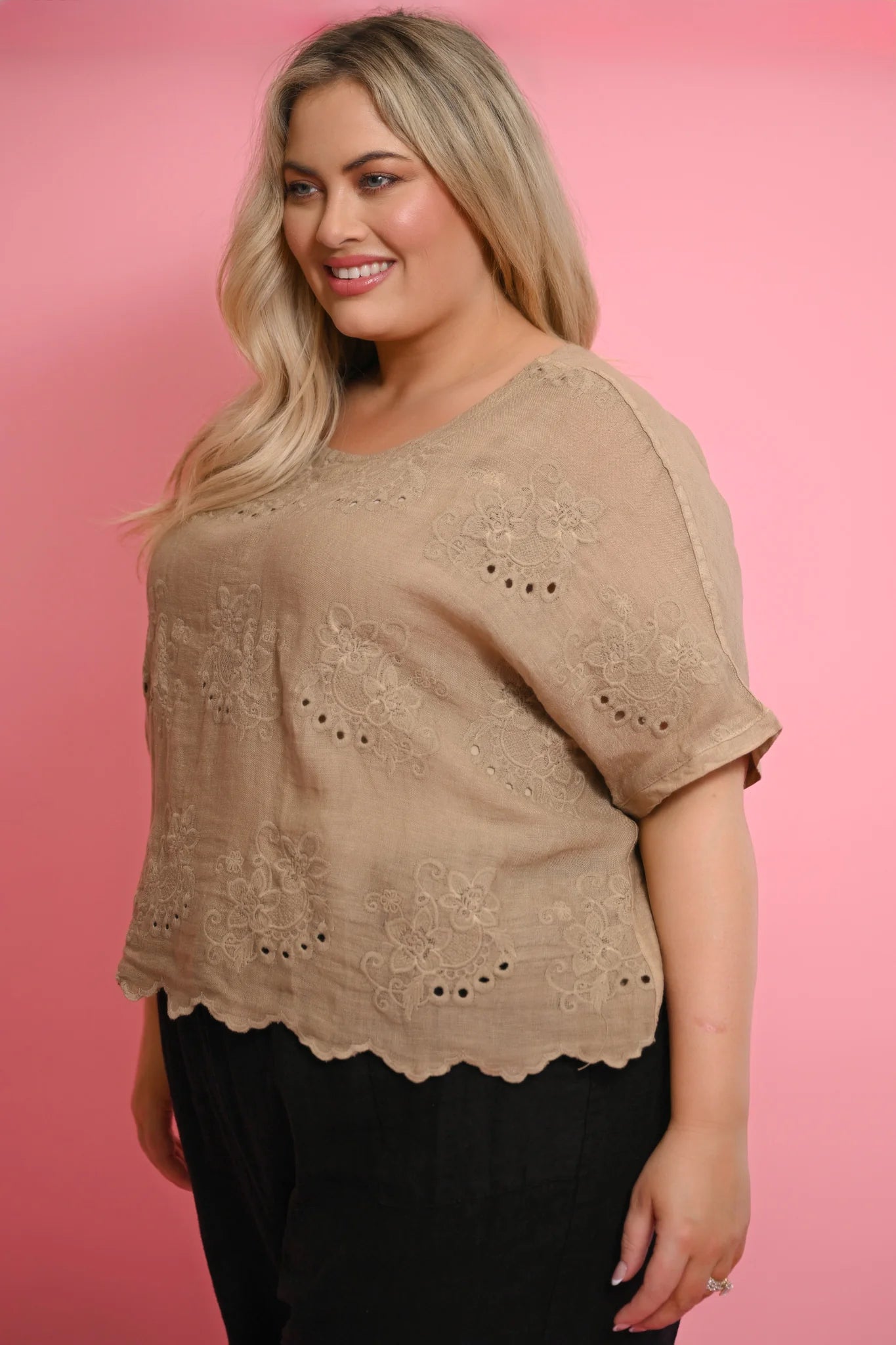 Donna Donna Negroni Top - Caramello