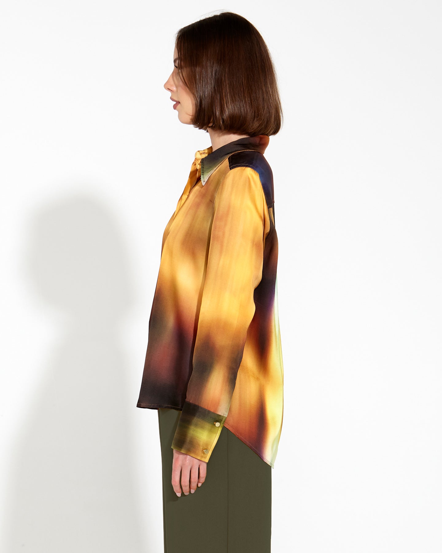 Fate+Becker Orbit Satin Shirt - Gradient