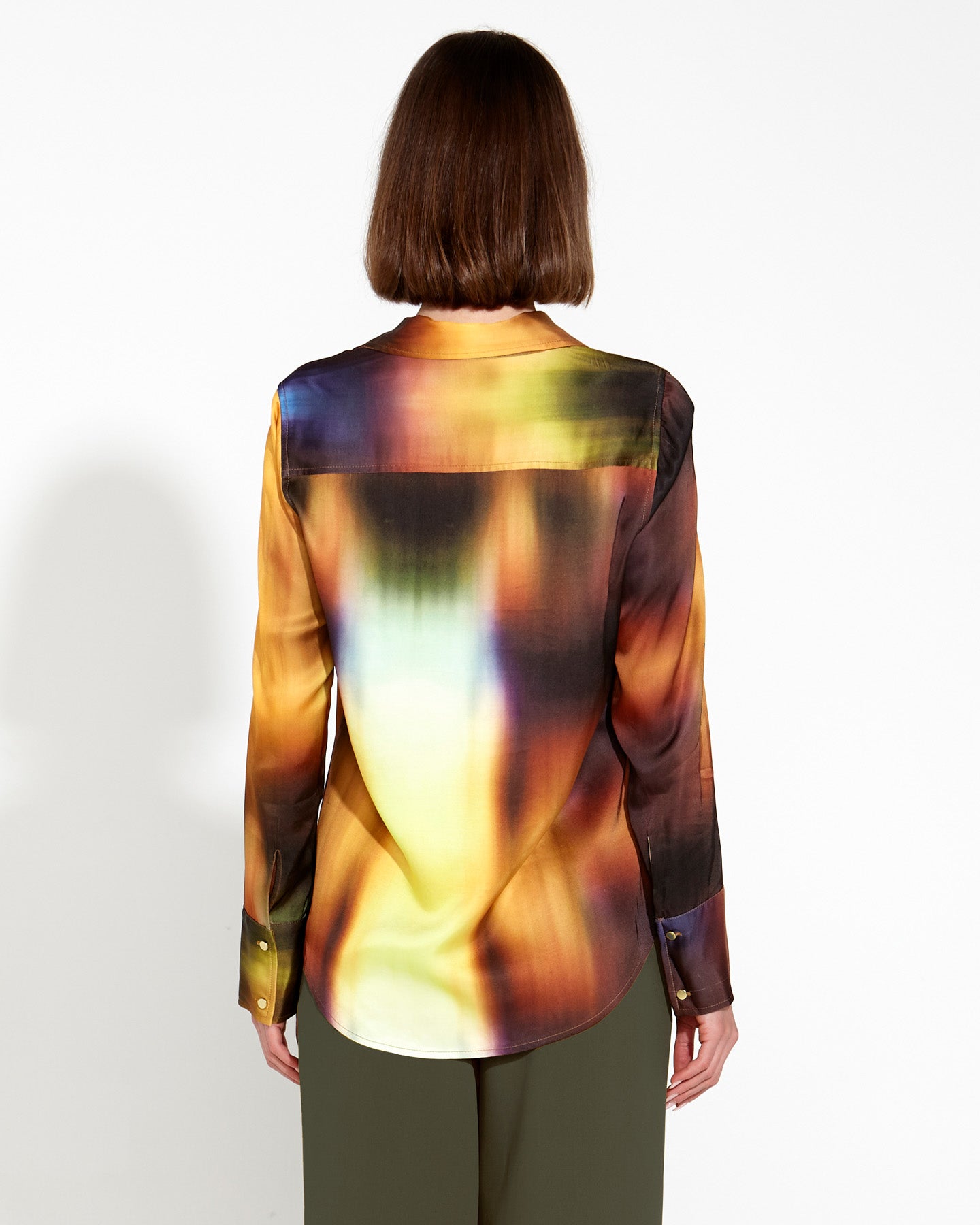 Fate+Becker Orbit Satin Shirt - Gradient