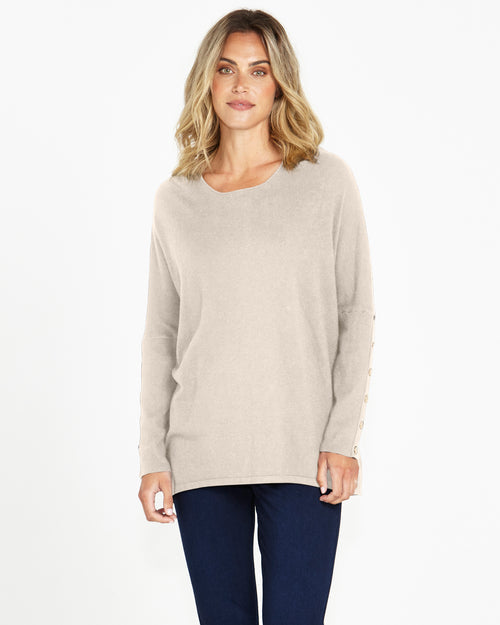 Betty Basics Bronte Knit Top - Wheat